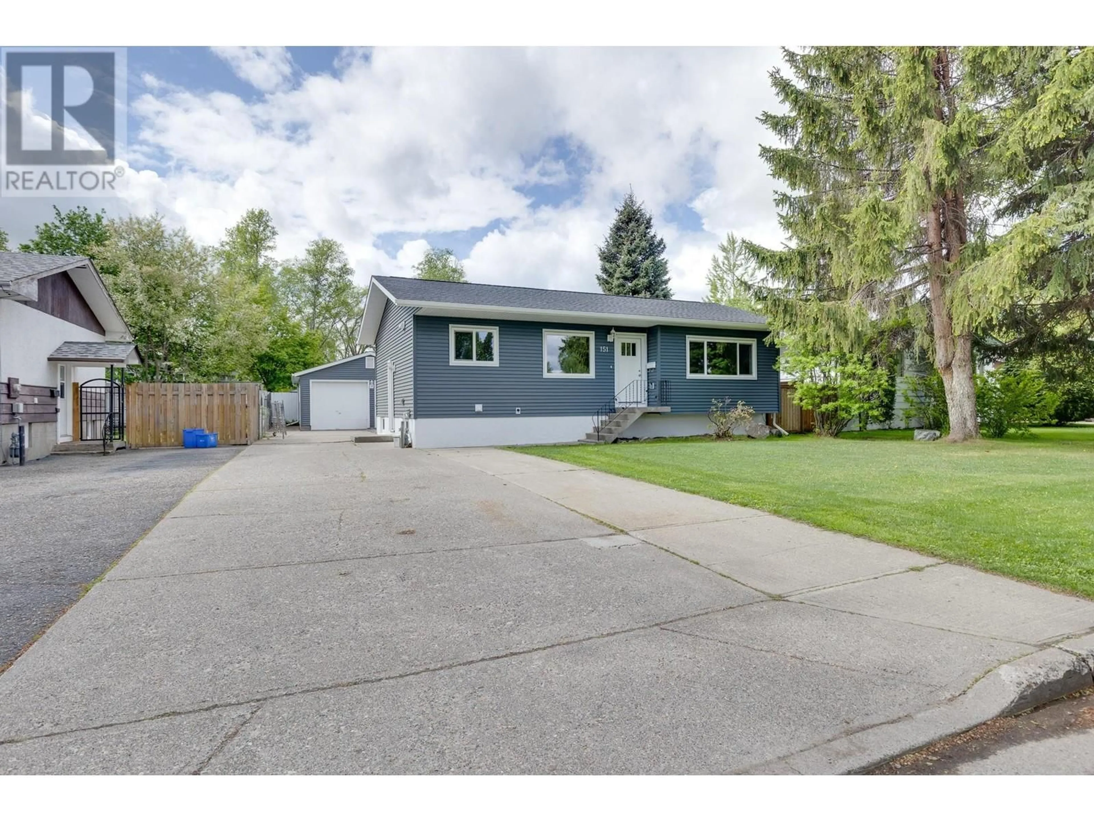 Home with vinyl exterior material, street for 151 FERN CRESCENT, Prince George British Columbia V2N1J3