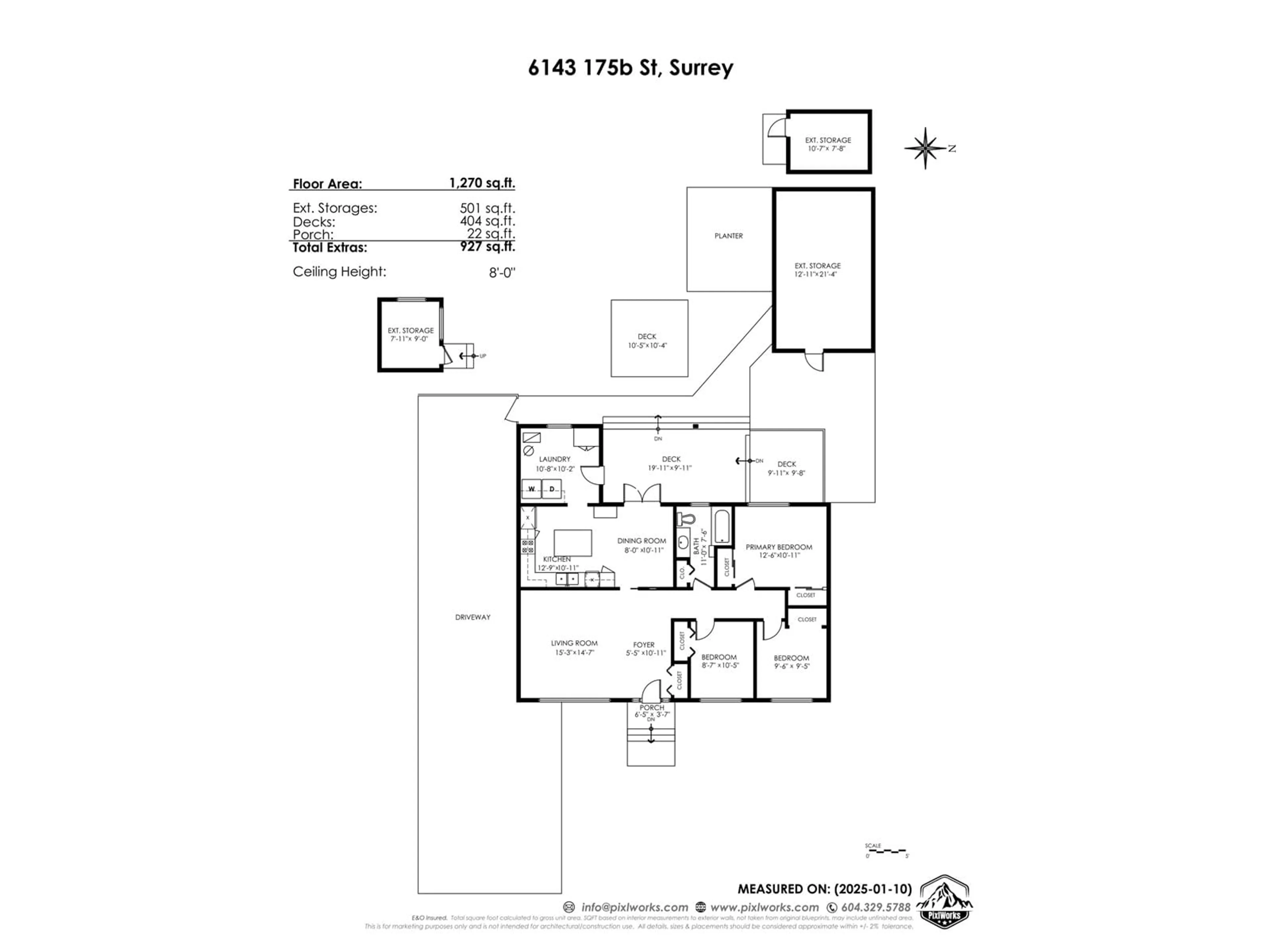 Floor plan for 6143 175B, Surrey British Columbia V3S4C1