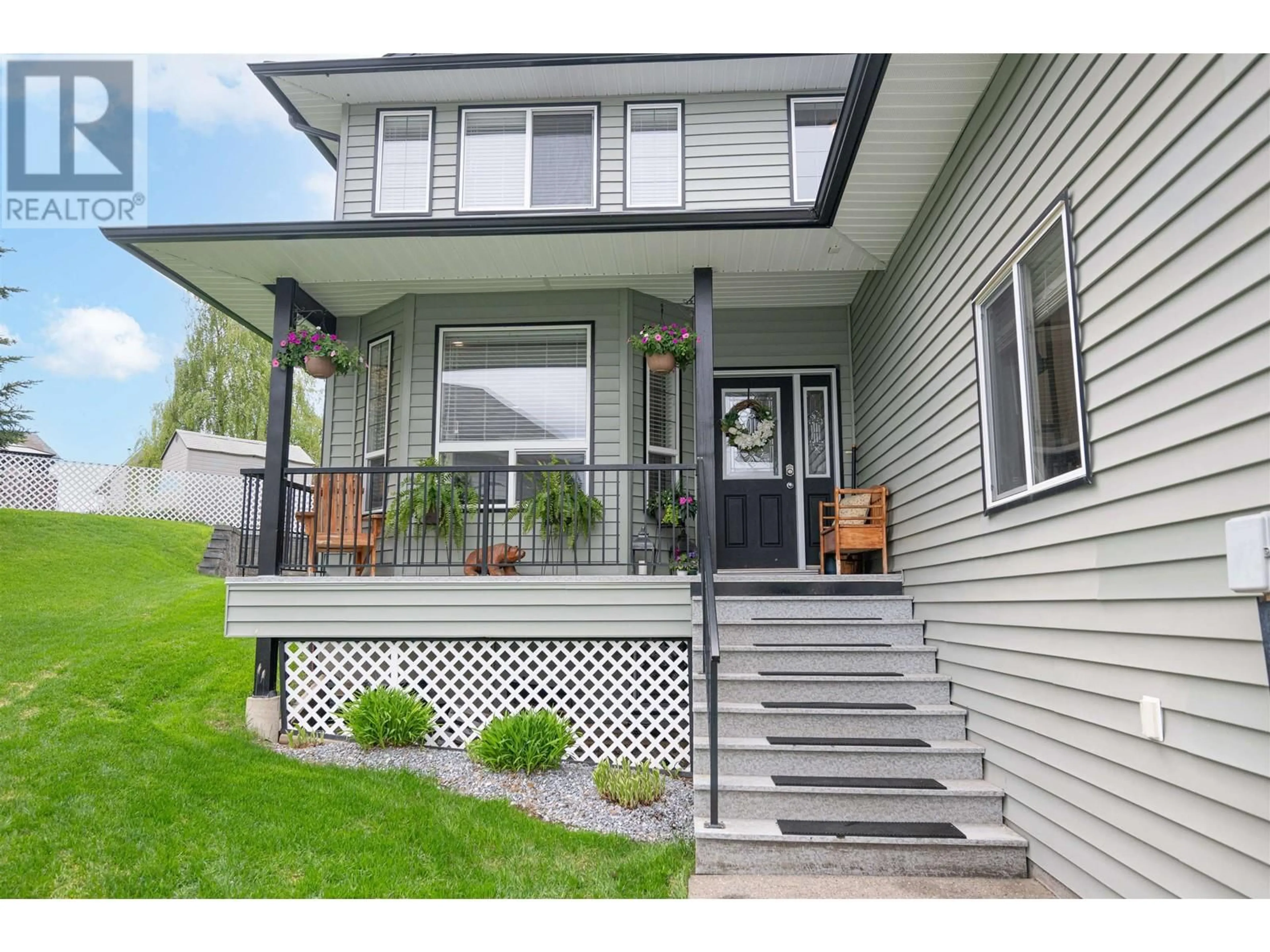 Home with vinyl exterior material, street for 6157 NARINDER PLACE, Prince George British Columbia V2K0A2