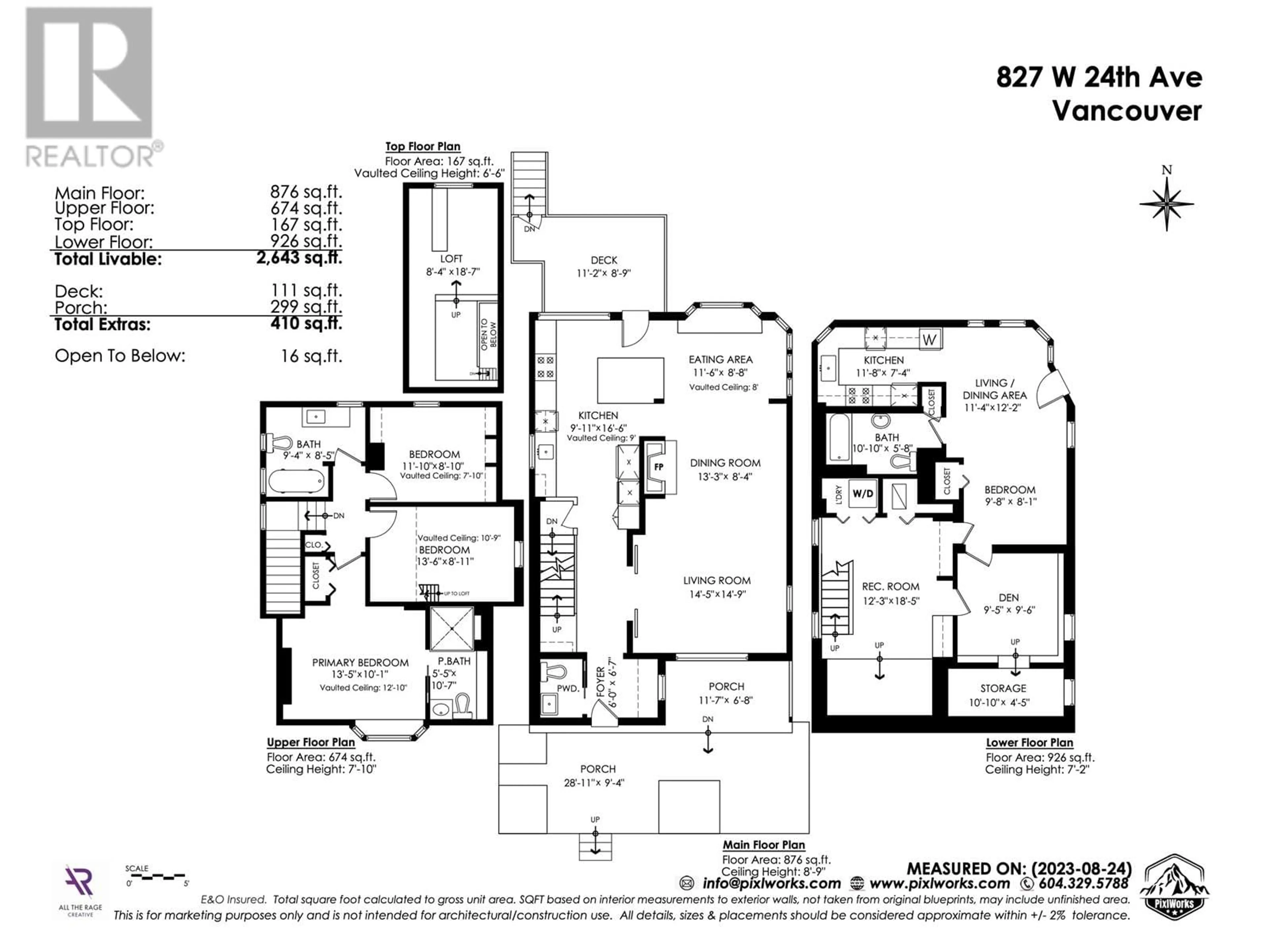 Floor plan for 827 24TH AVENUE, Vancouver British Columbia V5Z2C2