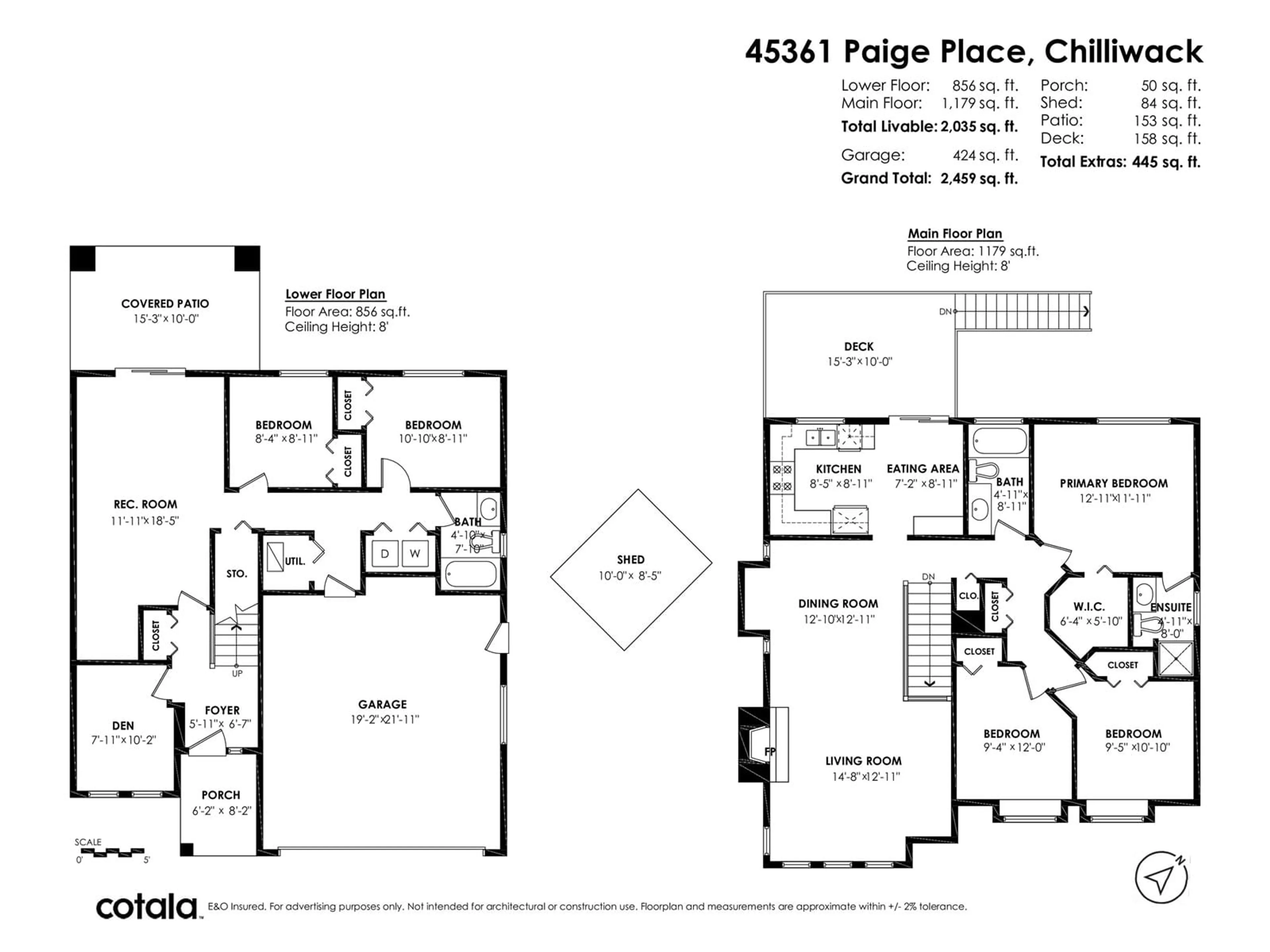 Floor plan for 45361 PAIGE PLACE, Chilliwack British Columbia V2R3V3