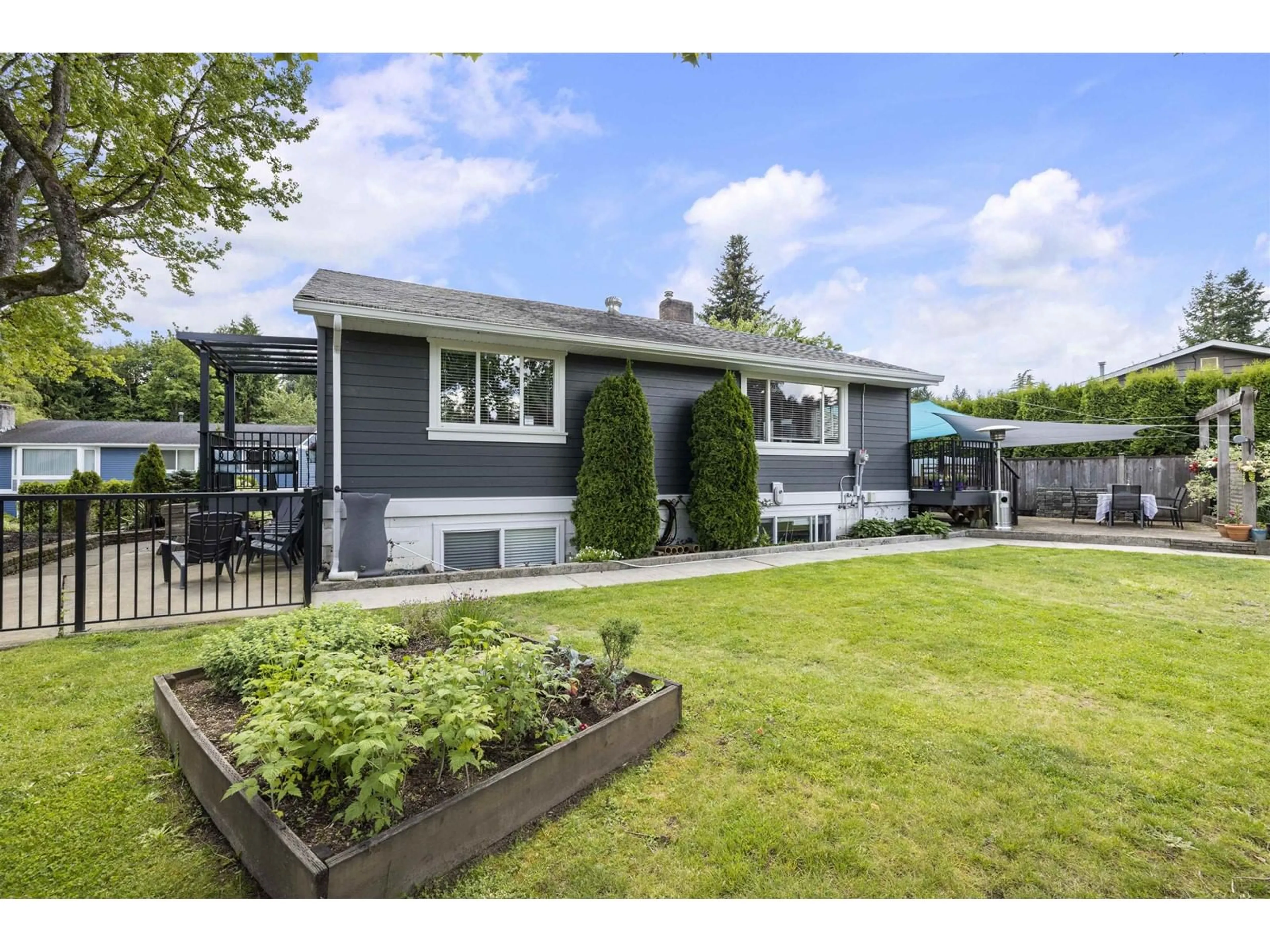 Home with vinyl exterior material, street for 4745 207A, Langley British Columbia V3A6W5
