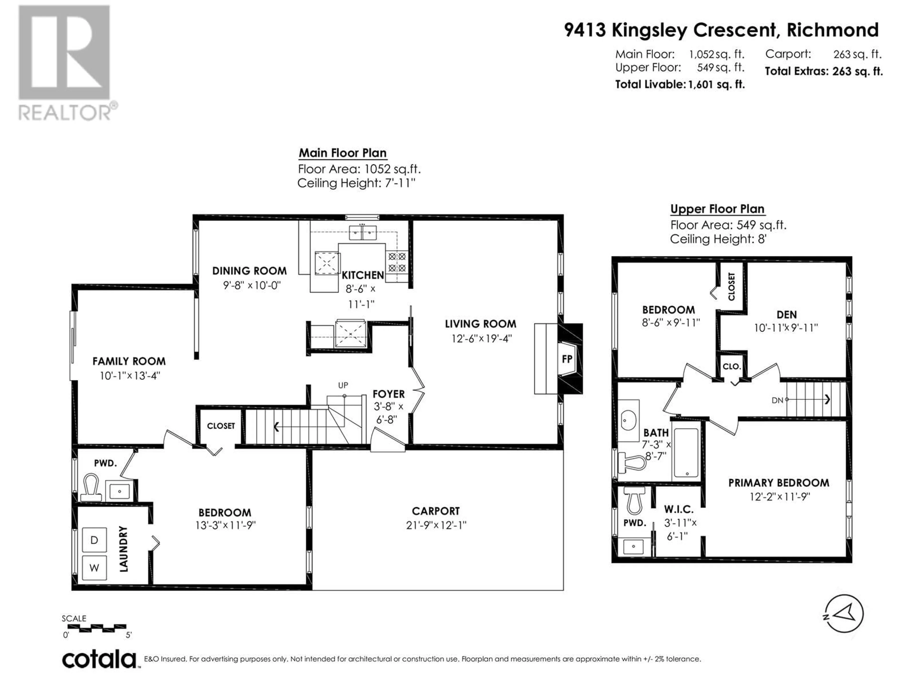 Floor plan for 9413 KINGSLEY CRESCENT, Richmond British Columbia V7A4V6