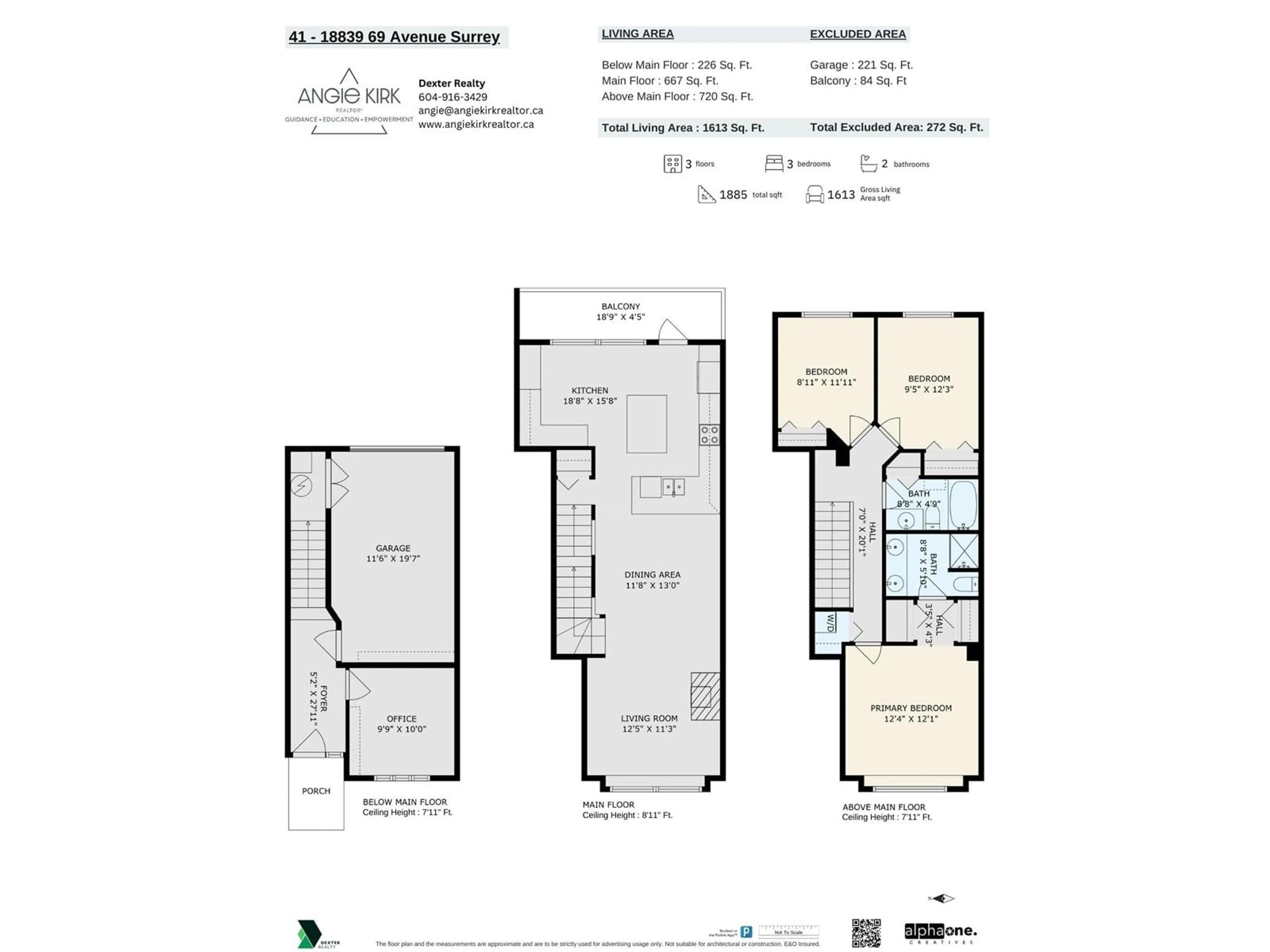 Floor plan for 41 - 18839 69, Surrey British Columbia V4N5S7