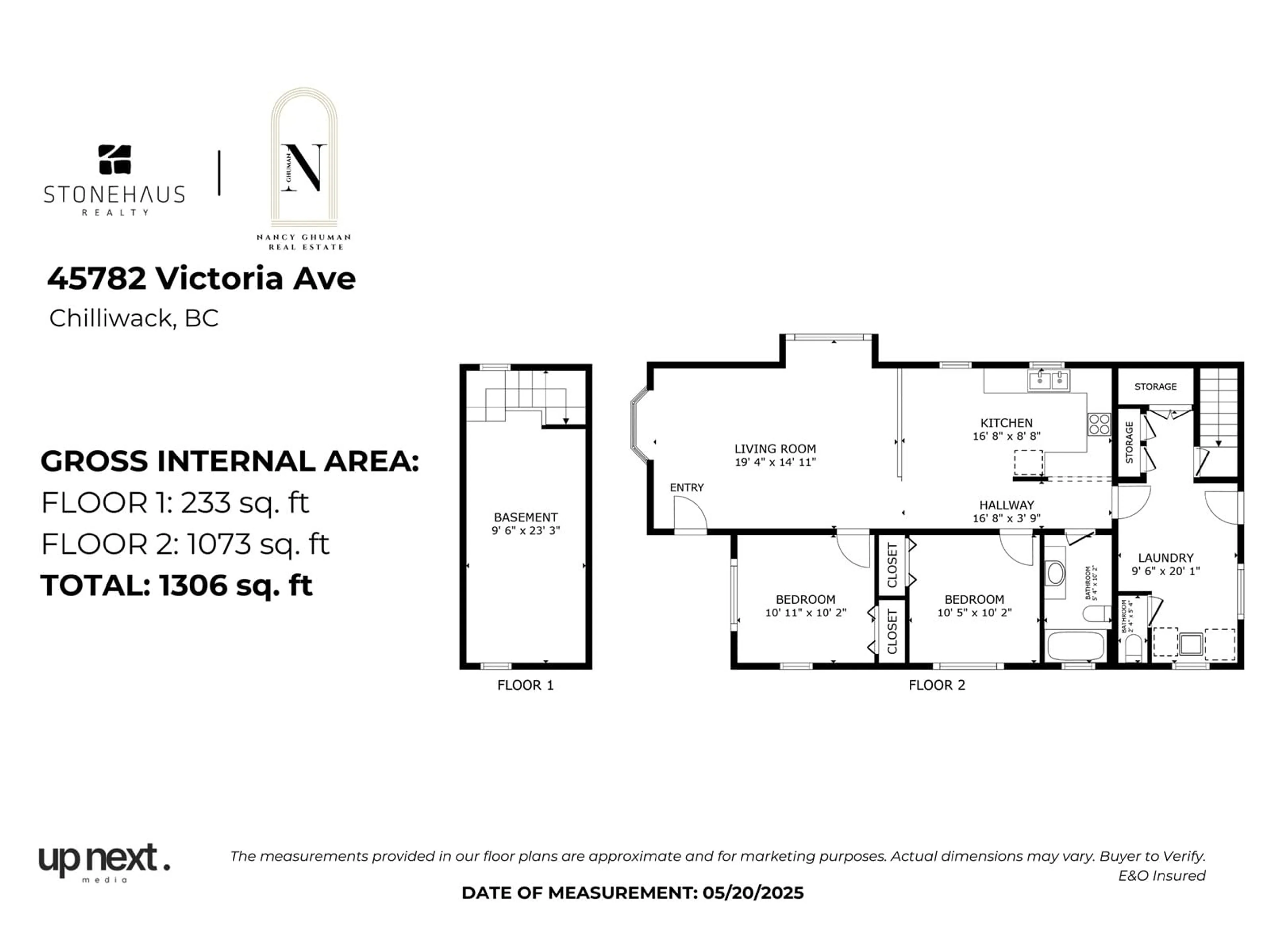 Floor plan for 45782 VICTORIA AVENUE, Chilliwack British Columbia V2P2T5