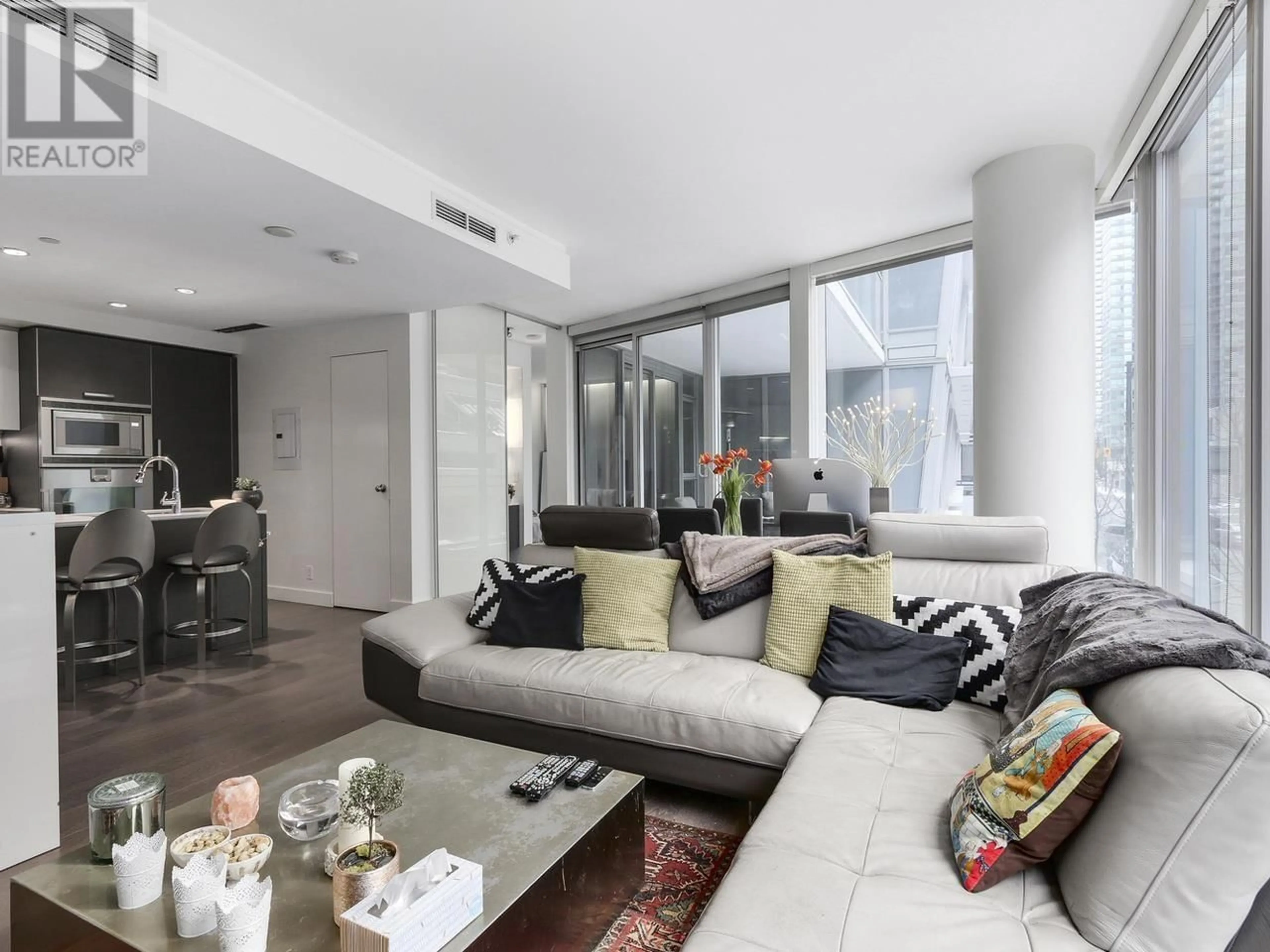 Living room with furniture, unknown for 302 - 1499 PENDER STREET, Vancouver British Columbia V6G0A7