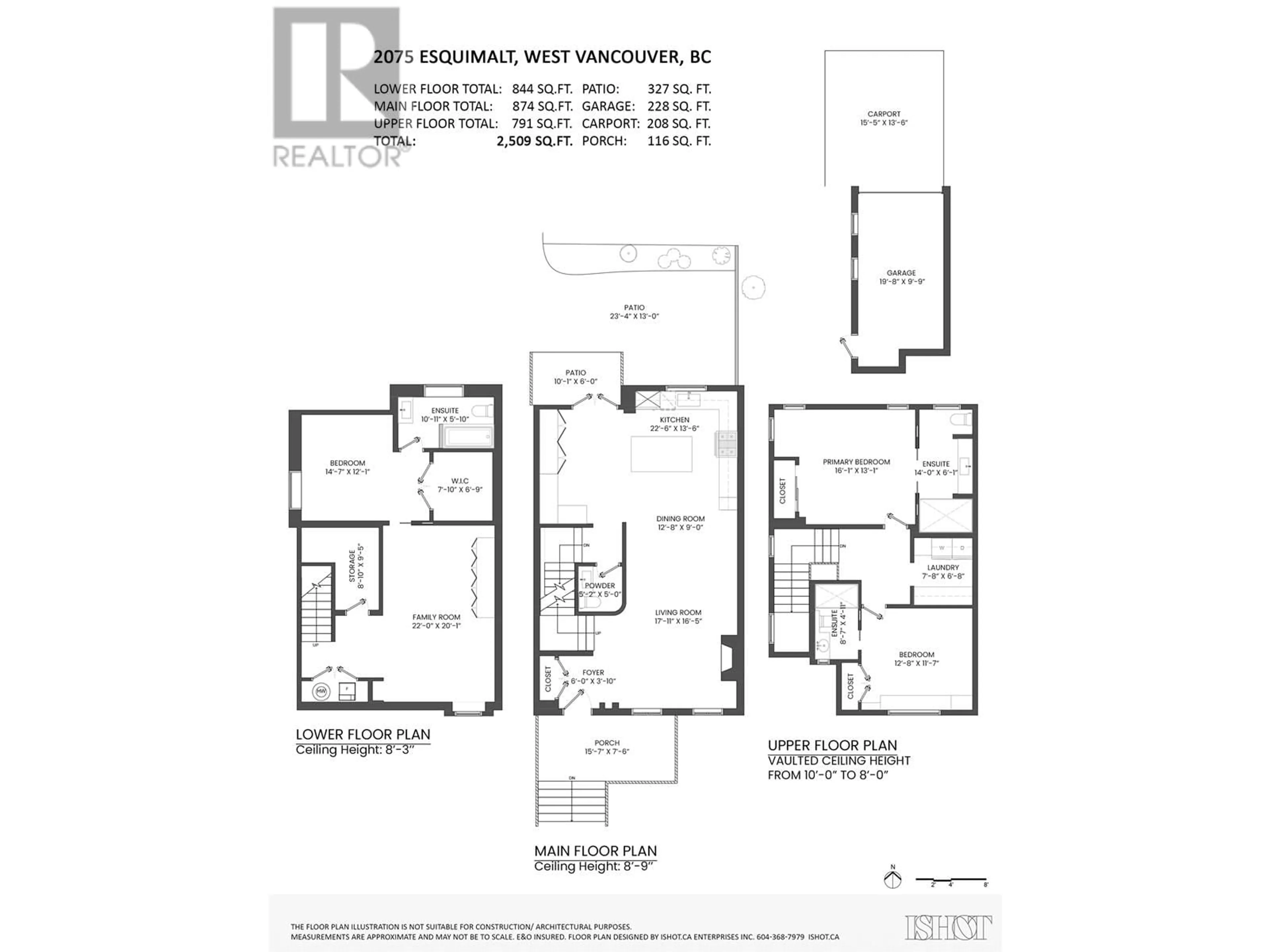 Floor plan for 2075 ESQUIMALT AVENUE, West Vancouver British Columbia V7V1S3
