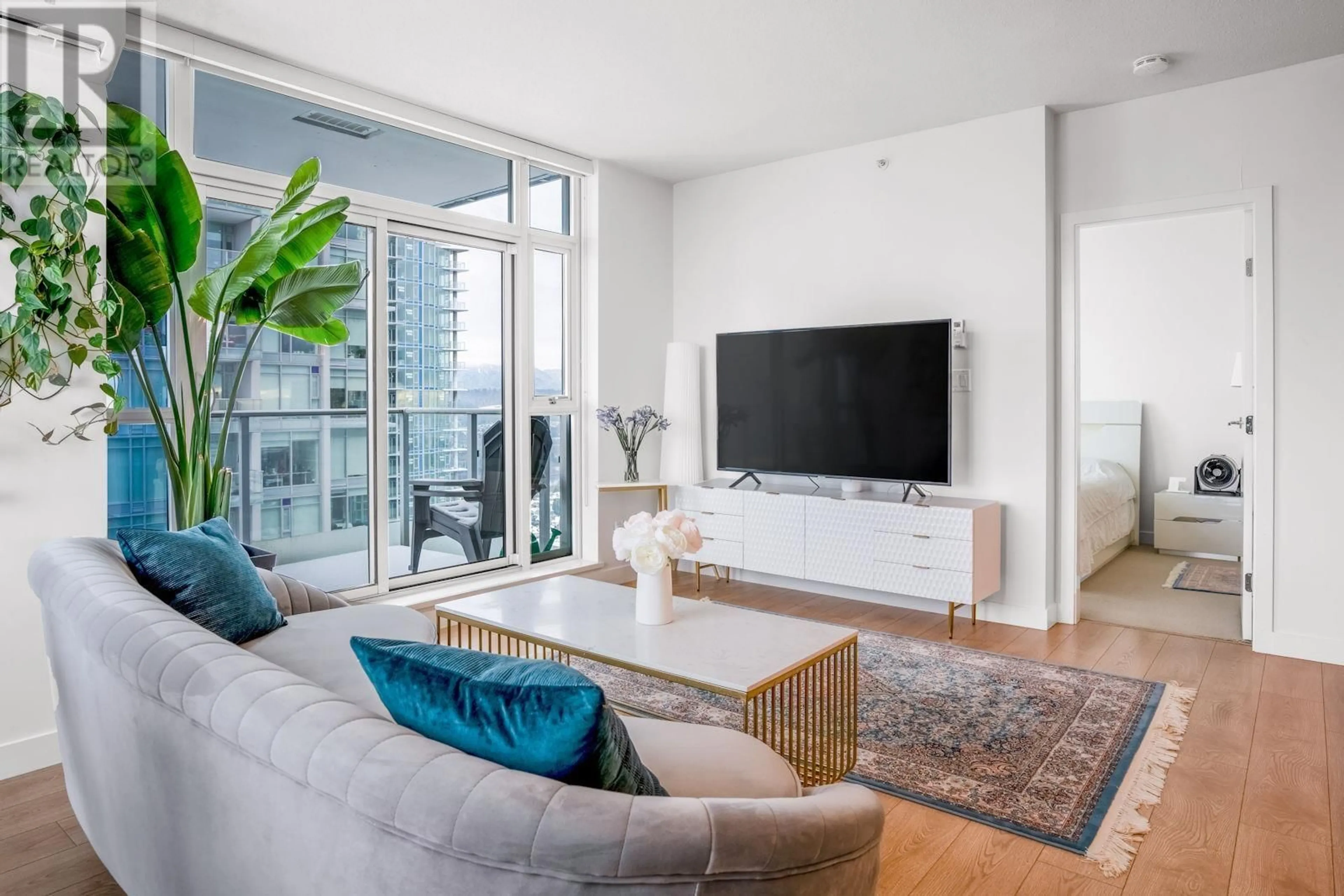 Living room with furniture, unknown for 3207 - 6588 NELSON AVENUE, Burnaby British Columbia V5H0E8