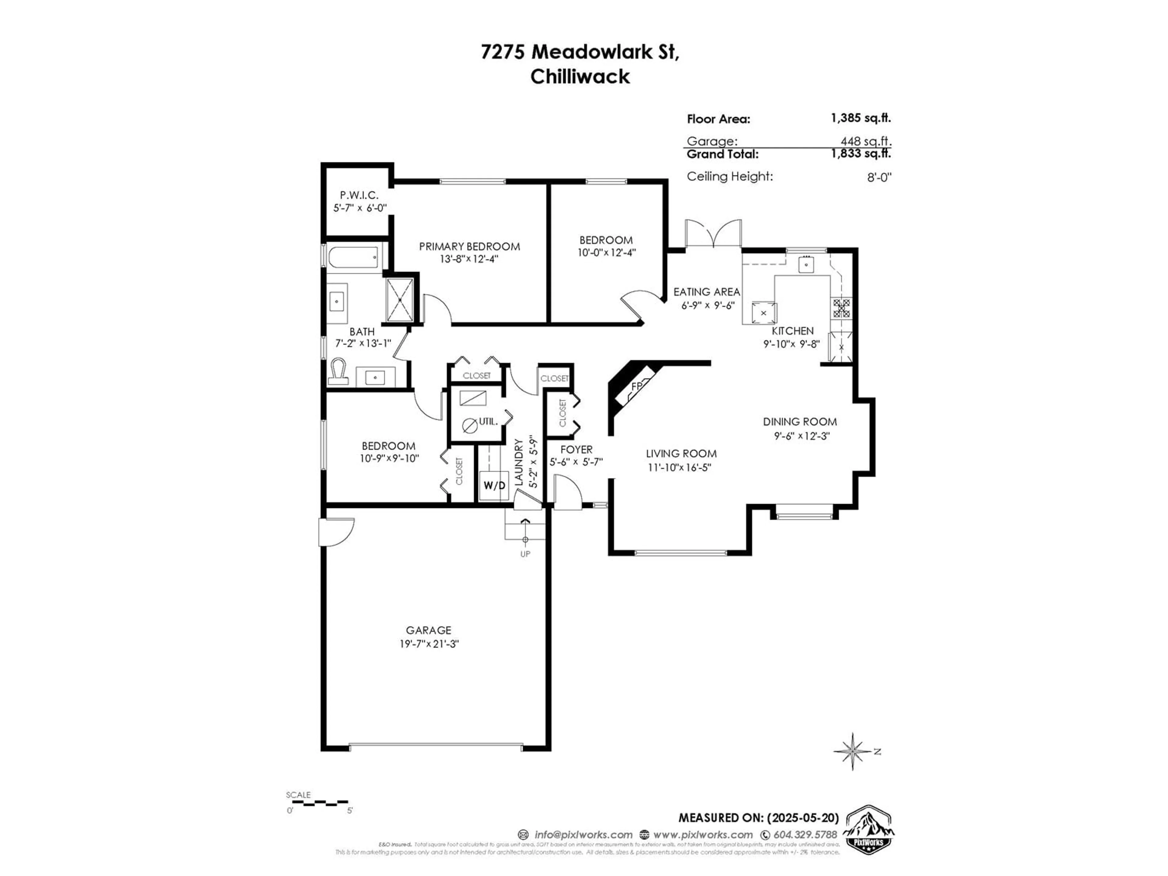Floor plan for 7275 MEADOWLARK STREET, Chilliwack British Columbia V2R2X1