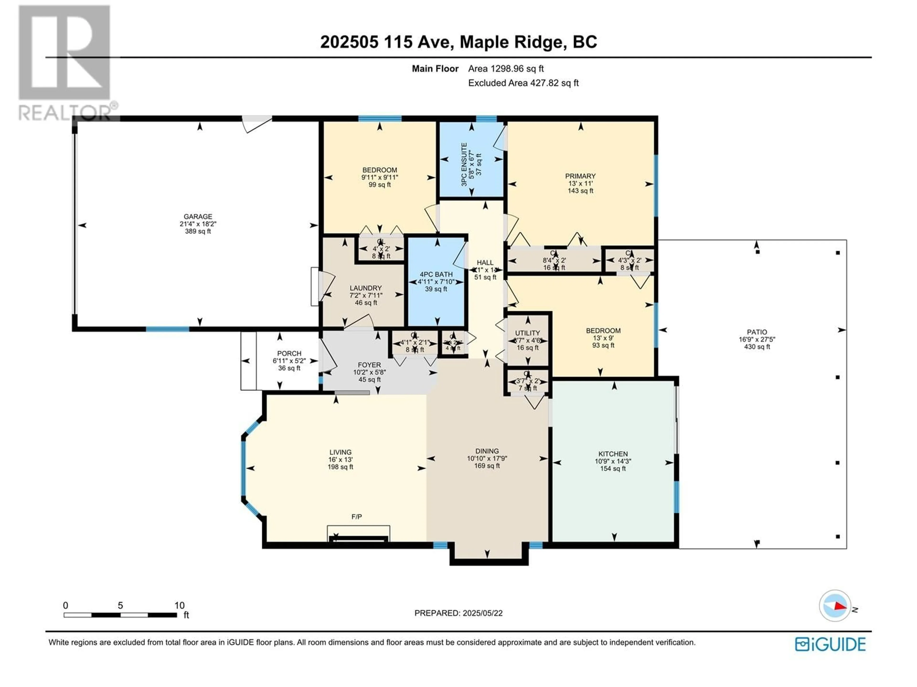 Floor plan for 20505 115 AVENUE, Maple Ridge British Columbia V2X9Z1