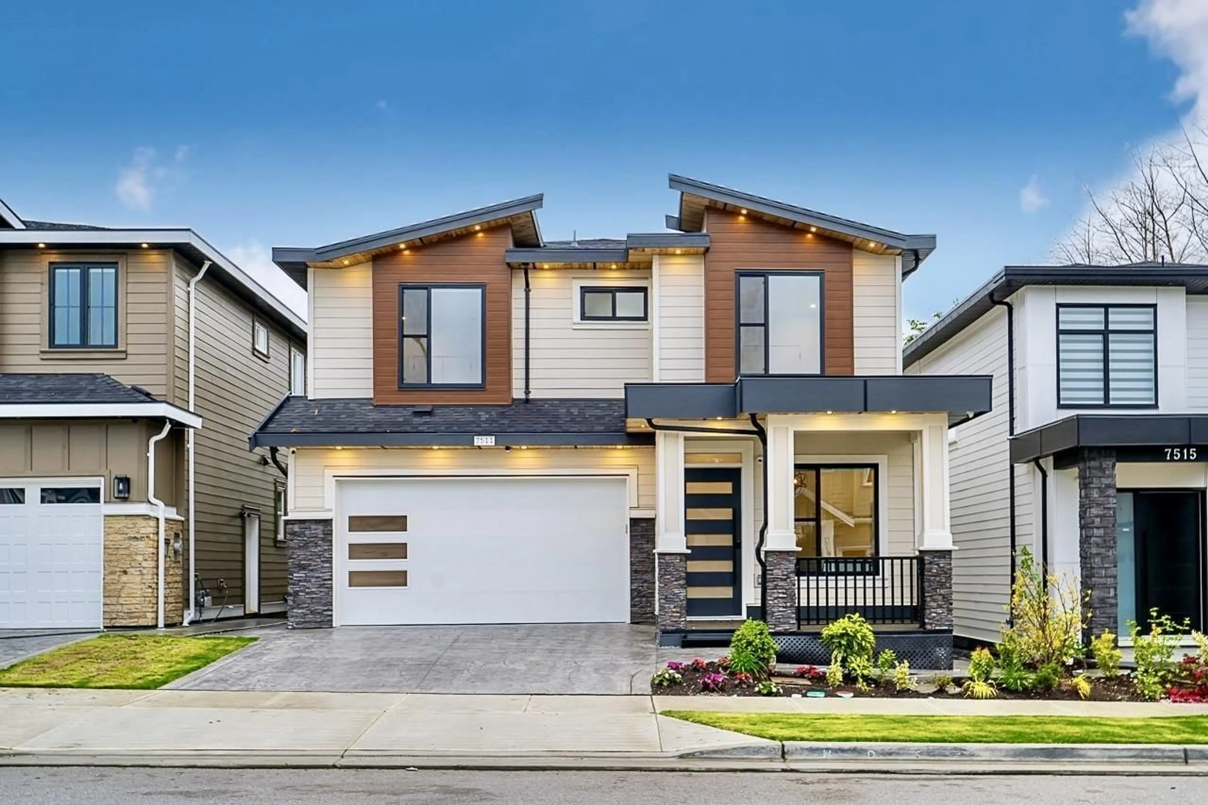 Home with brick exterior material, street for 7511 205, Langley British Columbia V2Y3S8