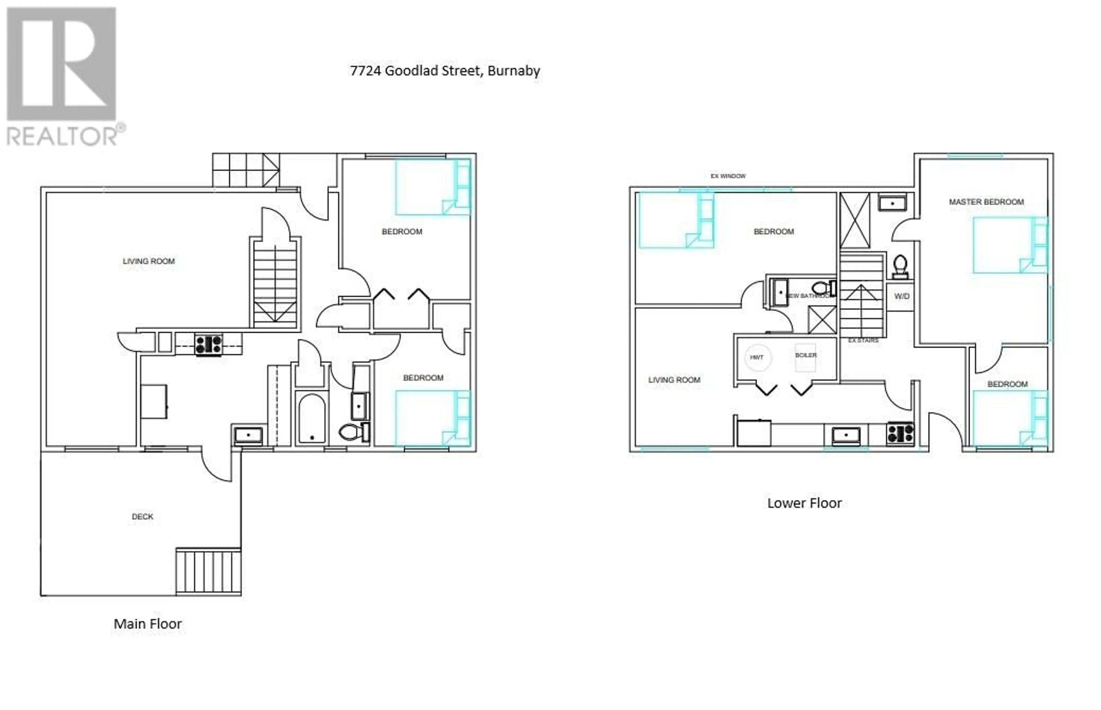 Floor plan for 7724 GOODLAD STREET, Burnaby British Columbia V5E2H6
