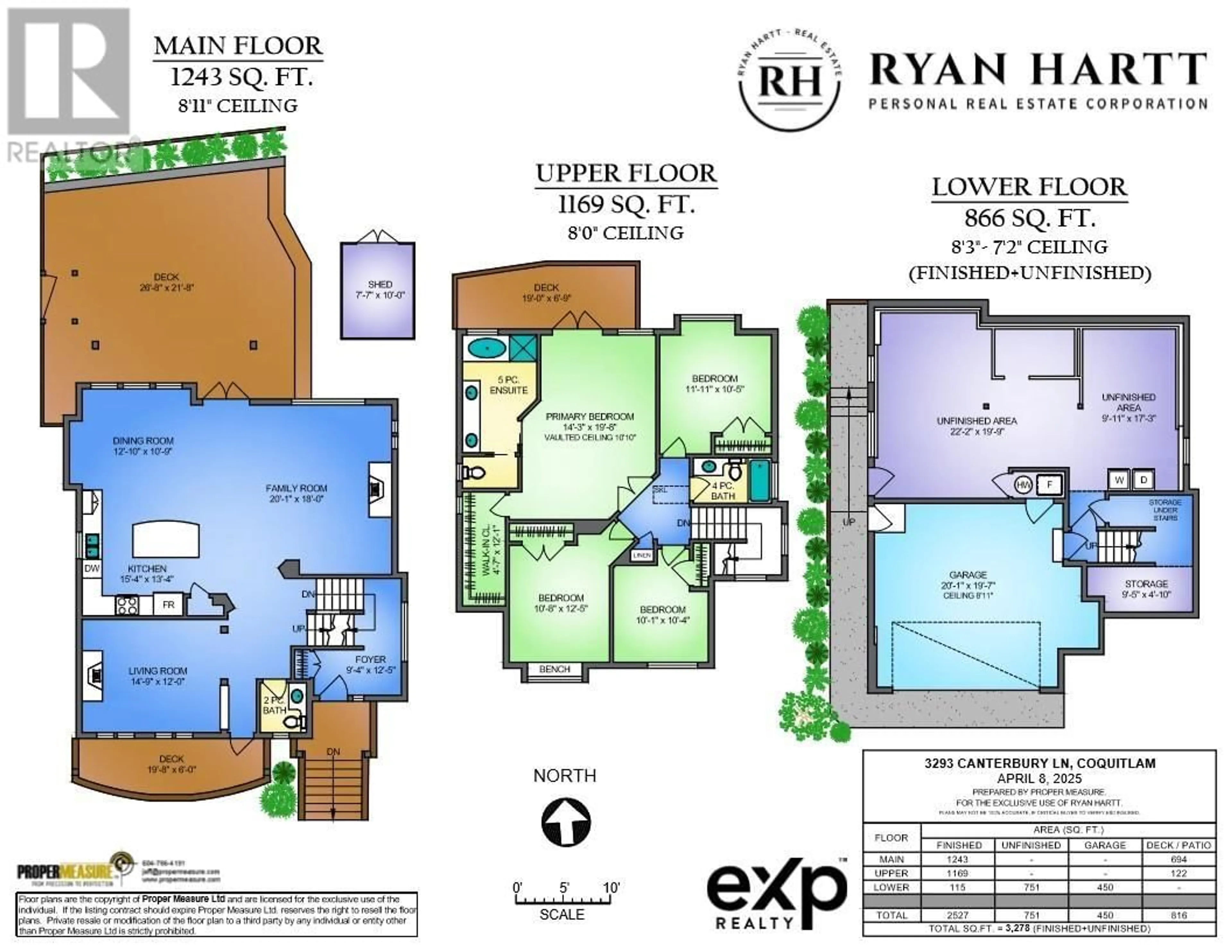 Floor plan for 3293 CANTERBURY LANE, Coquitlam British Columbia V3B8E6