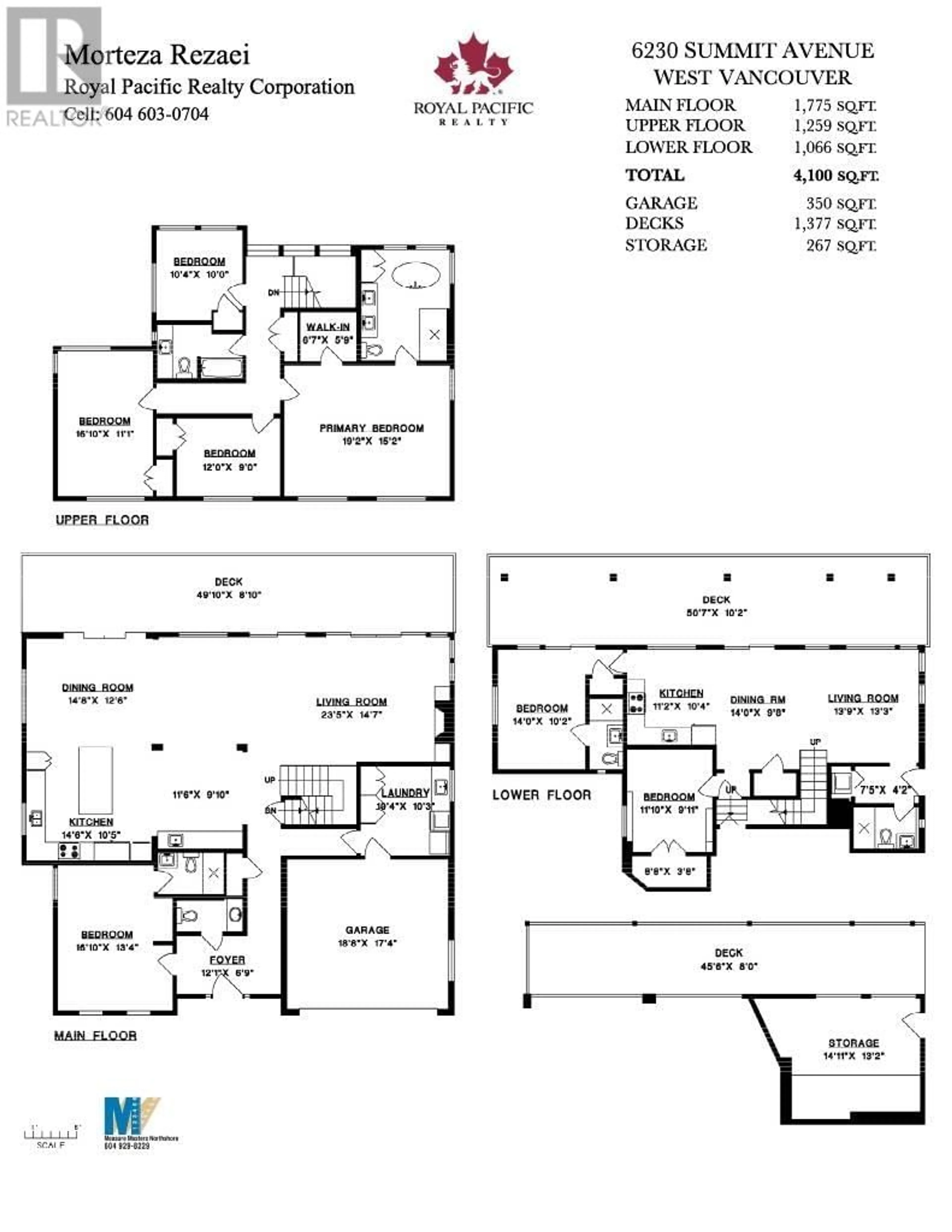 Floor plan for 6230 SUMMIT AVENUE, West Vancouver British Columbia V7W1Y2