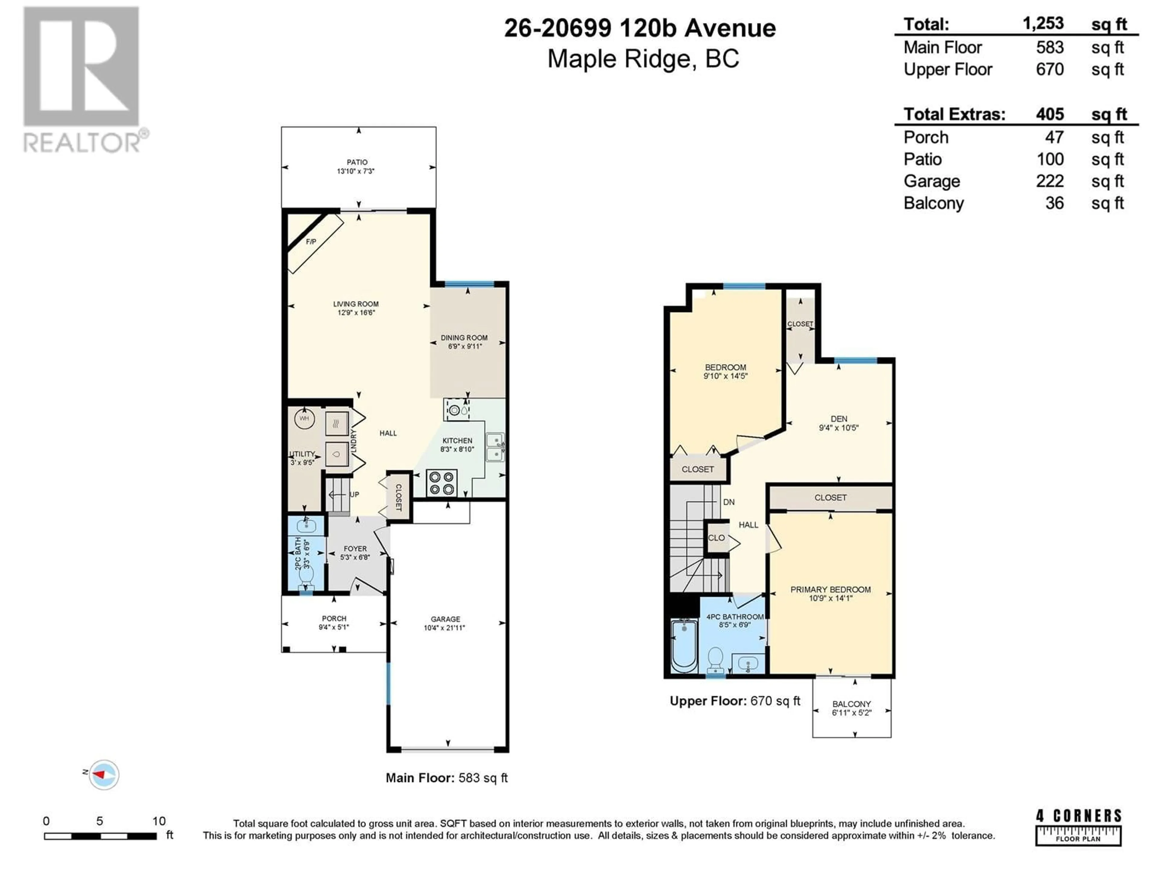 Floor plan for 26 - 20699 120B AVENUE, Maple Ridge British Columbia V2X0A6
