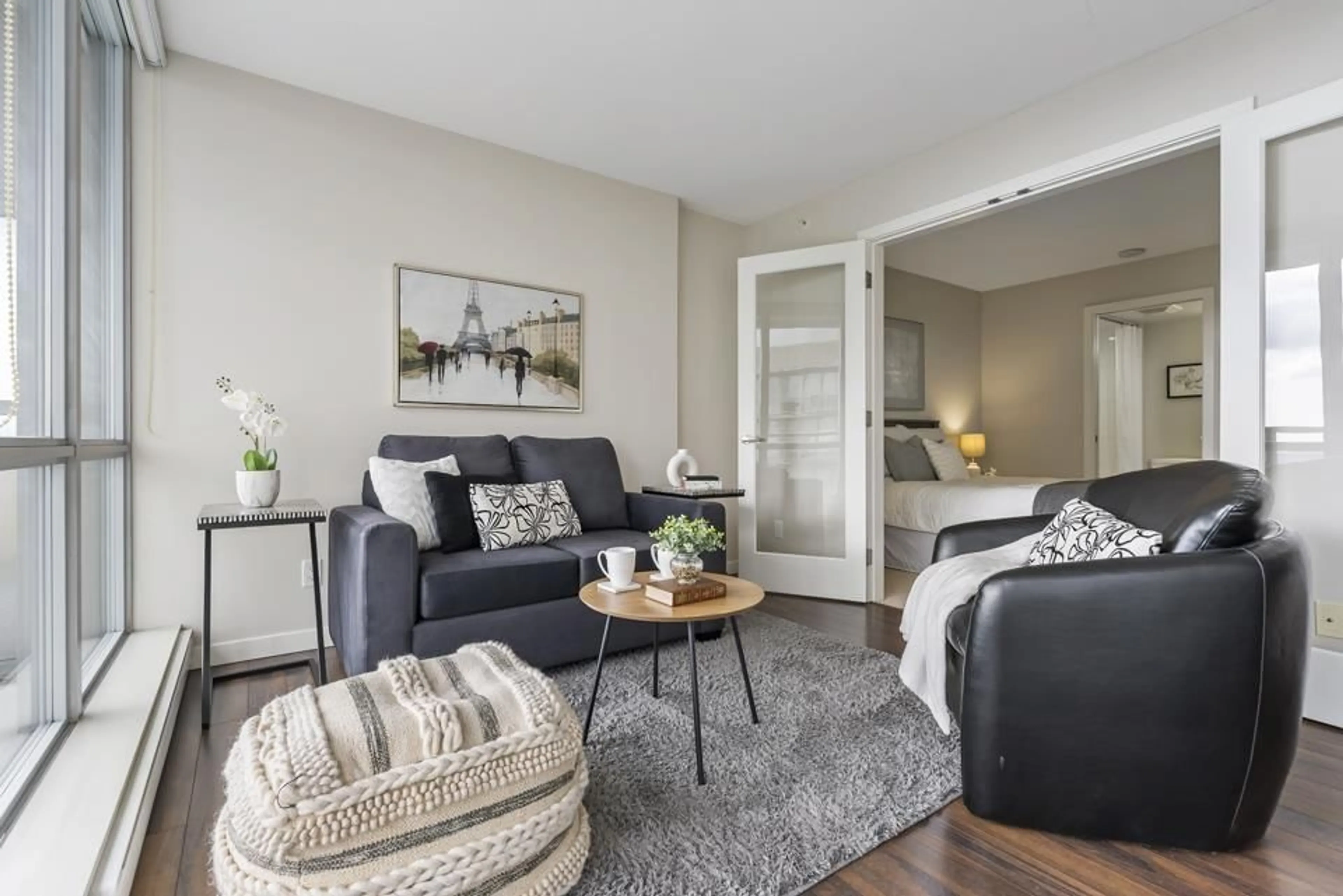 Living room with furniture, unknown for 3510 - 13688 100, Surrey British Columbia V3T0G5