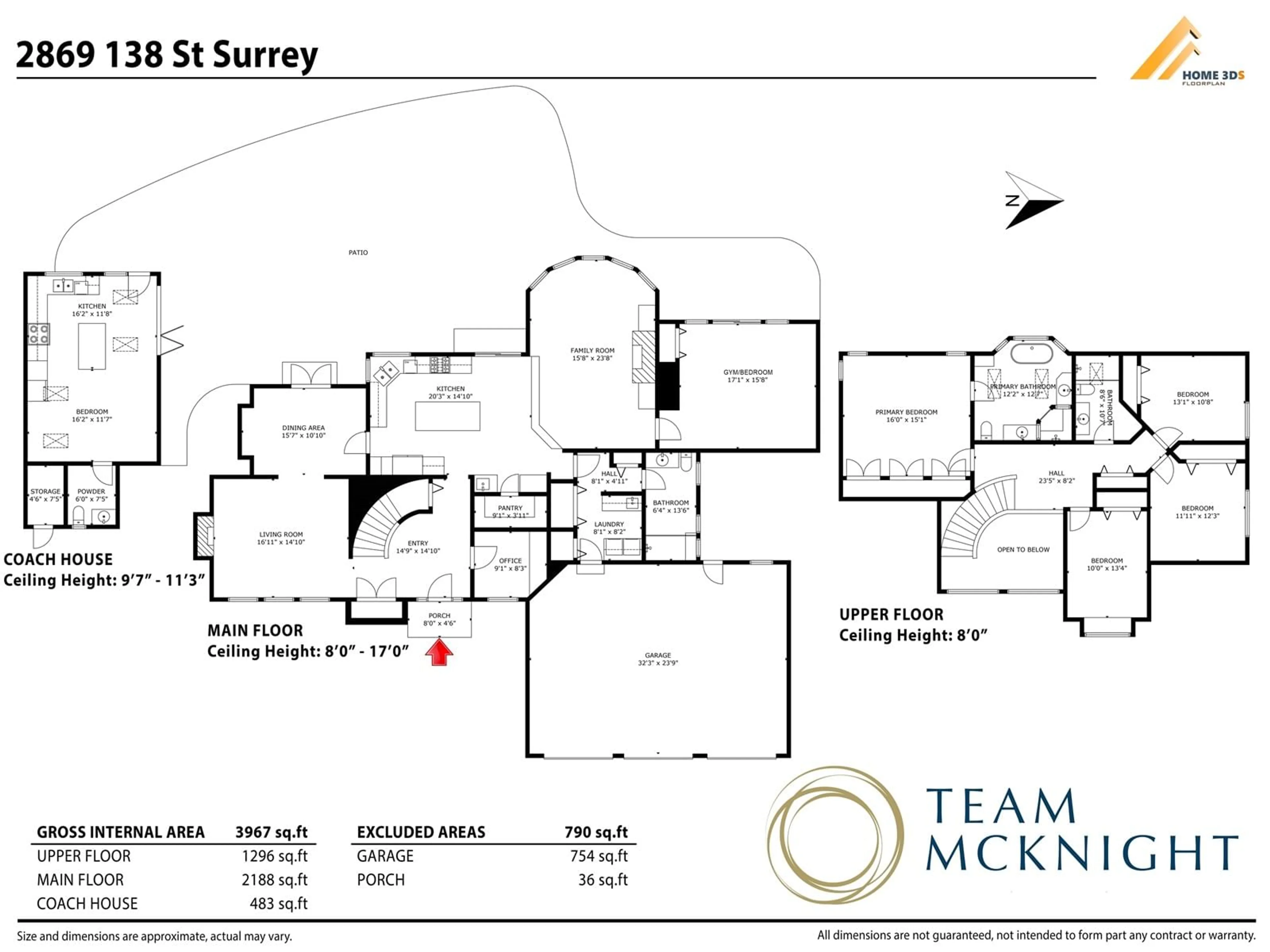 Floor plan for 2869 138, Surrey British Columbia V4P1T6