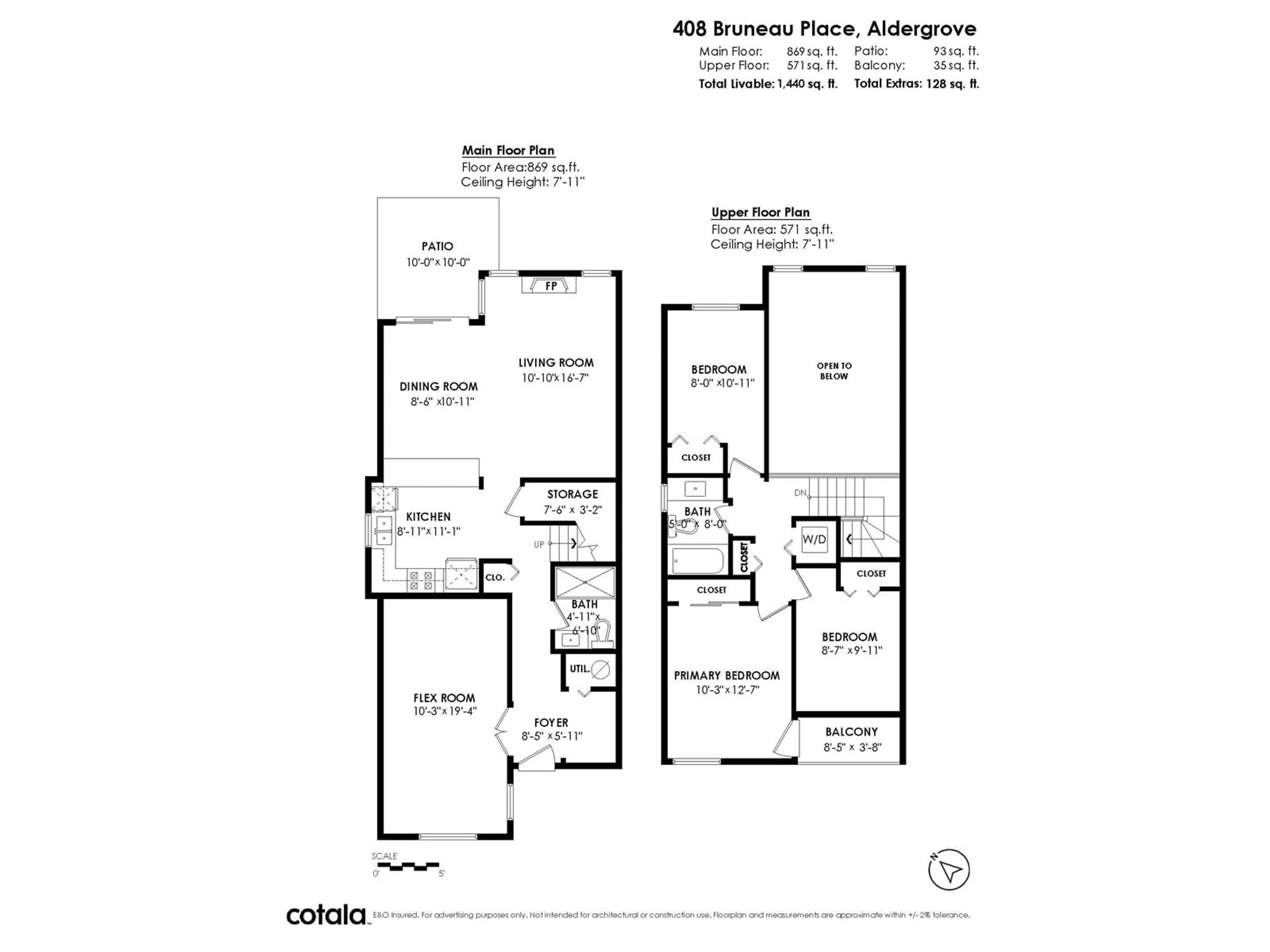Floor plan for 408 BRUNEAU, Langley British Columbia V4W3K9