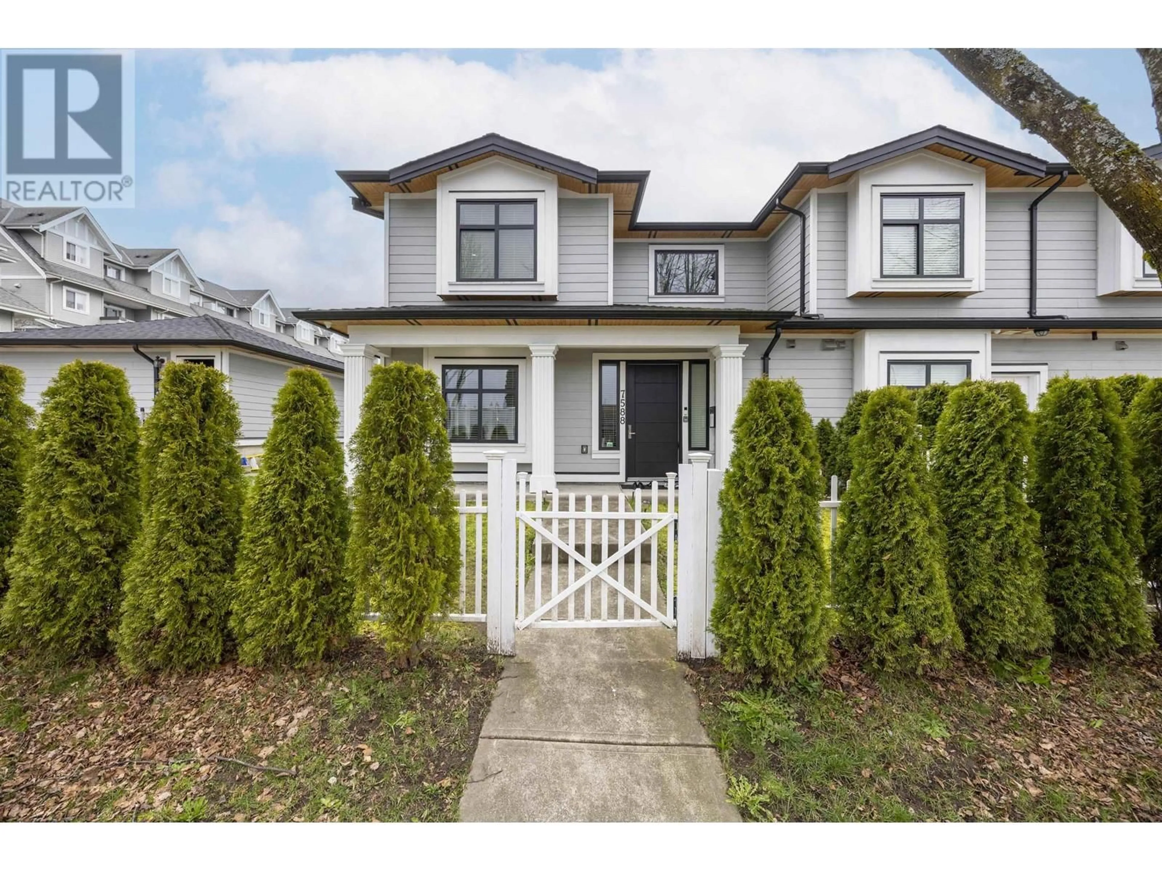 Home with vinyl exterior material, street for 7588 13TH STREET, Burnaby British Columbia V3N0H3