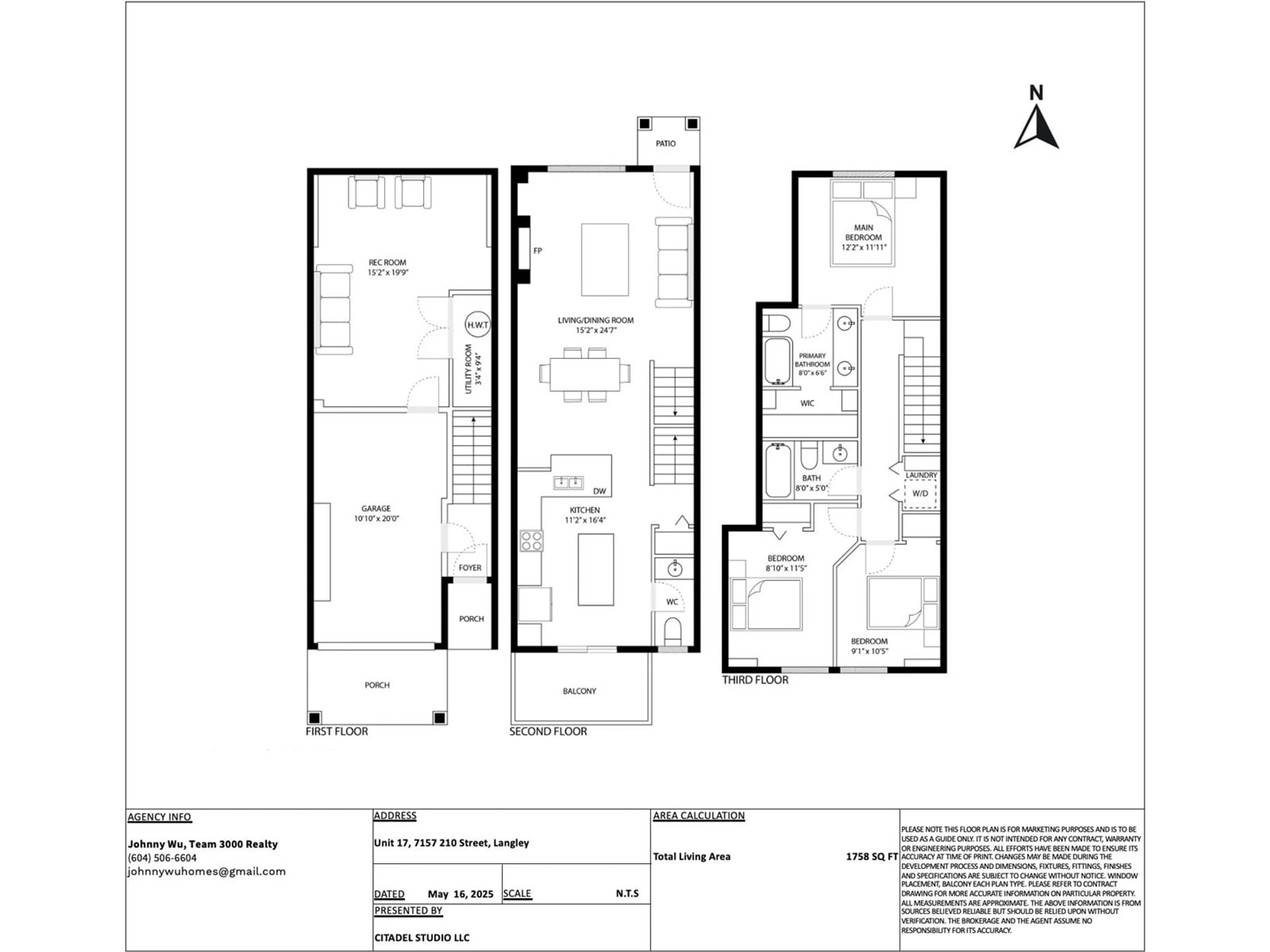 Floor plan for 17 - 7157 210, Langley British Columbia V2Y0T3
