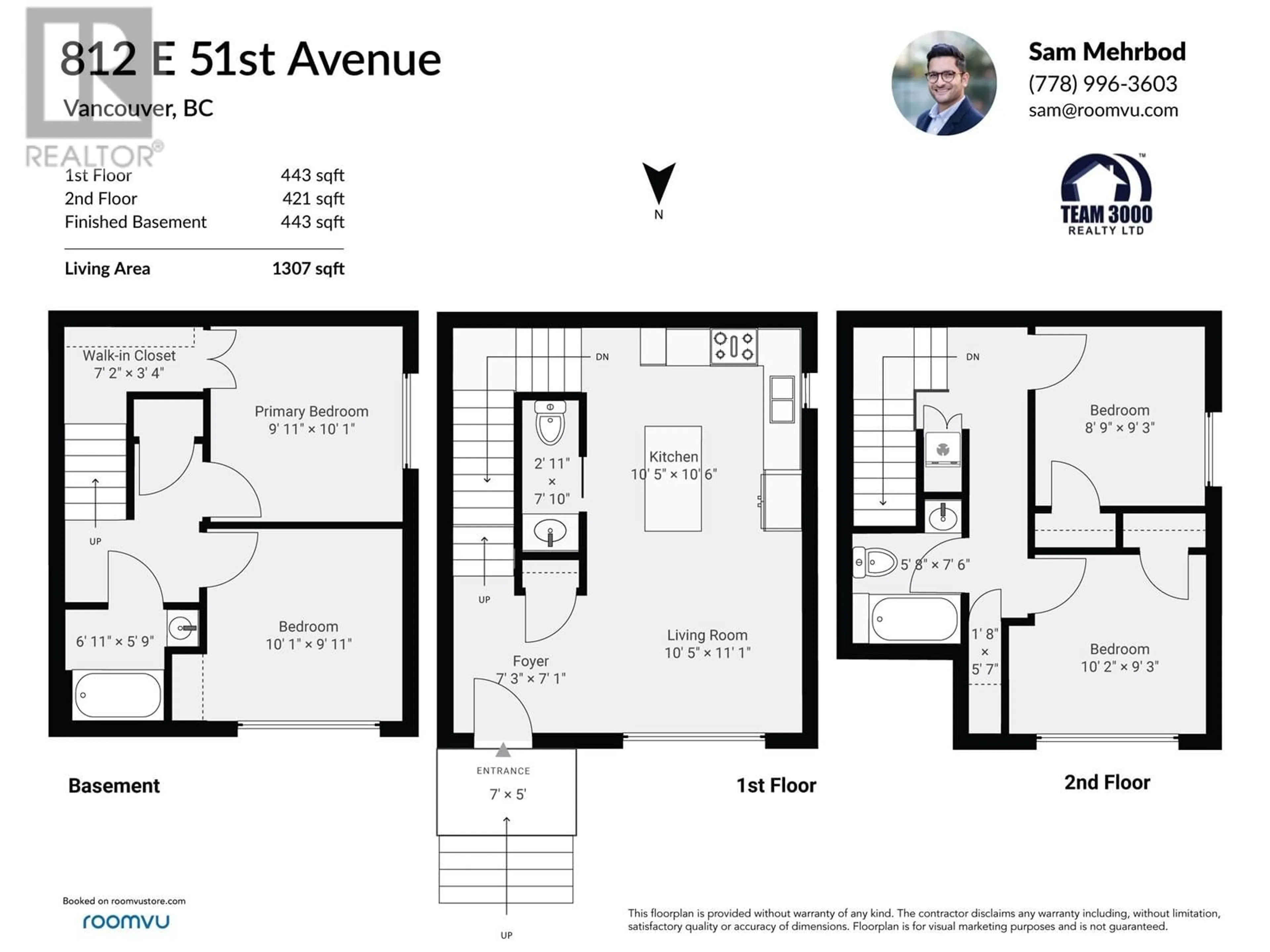 Floor plan for 812 51ST AVENUE, Vancouver British Columbia V5X1E5