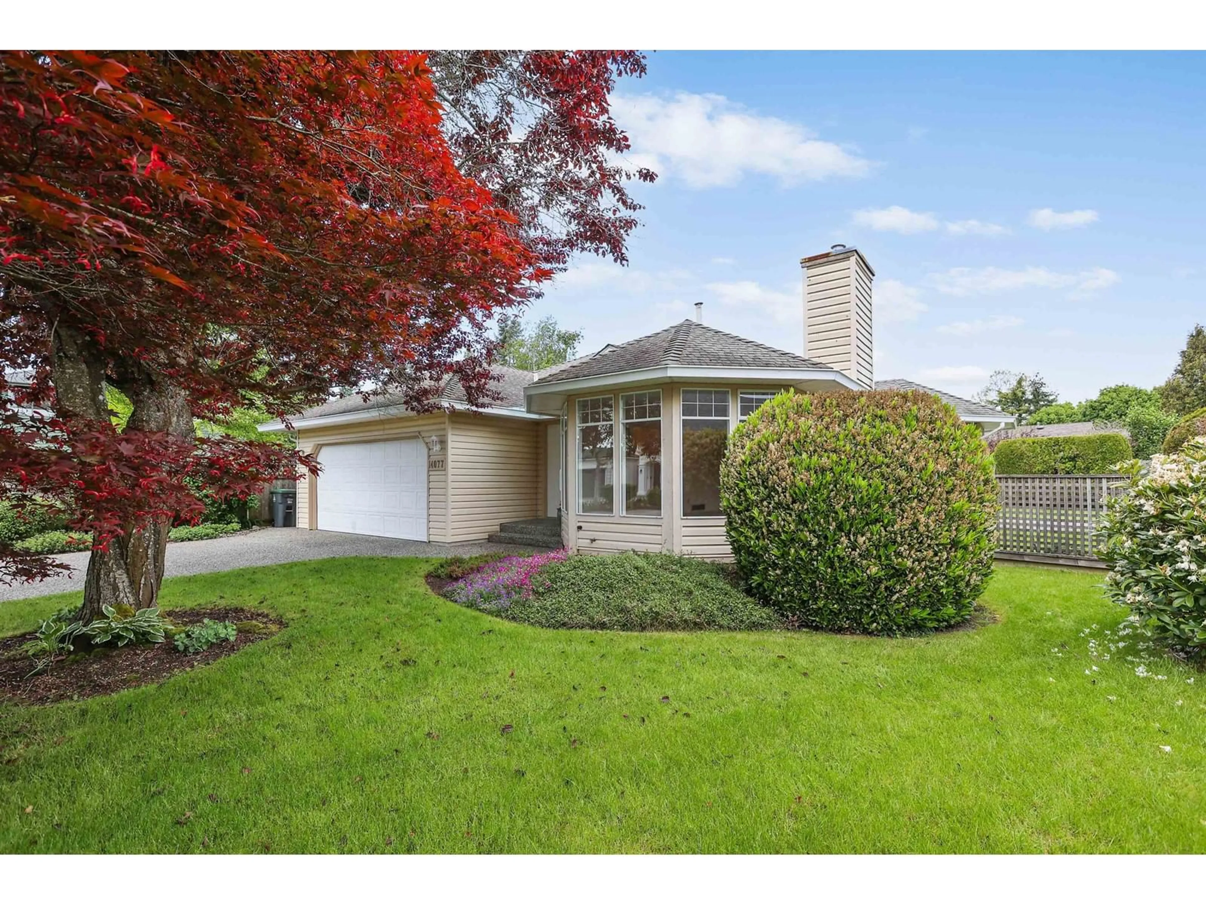Home with vinyl exterior material, street for 14077 17TH, Surrey British Columbia V4A8K4