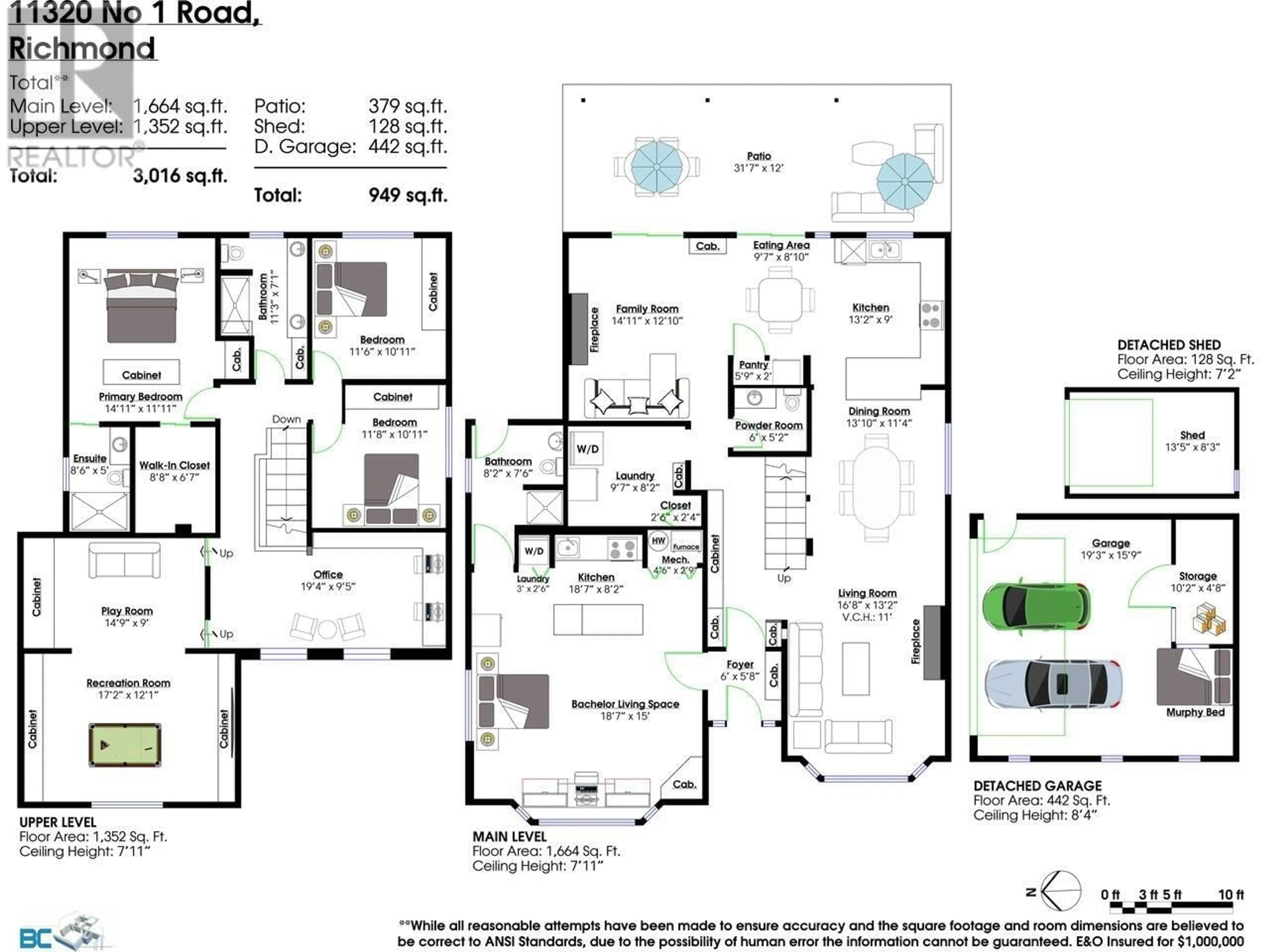 Floor plan for 11320 NO. 1 ROAD, Richmond British Columbia V7E1S5