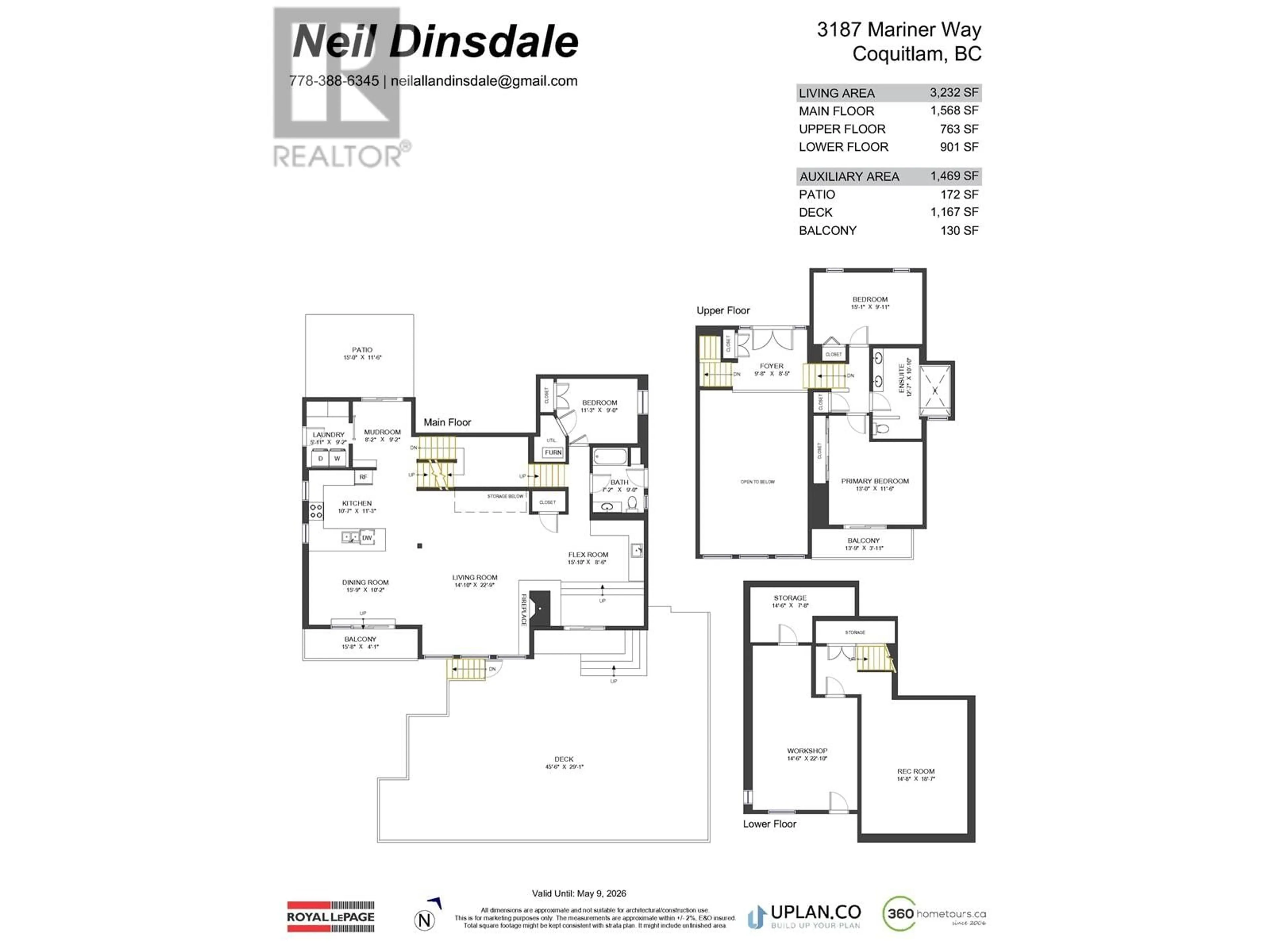 Floor plan for 3187 MARINER WAY, Coquitlam British Columbia V3C4M8