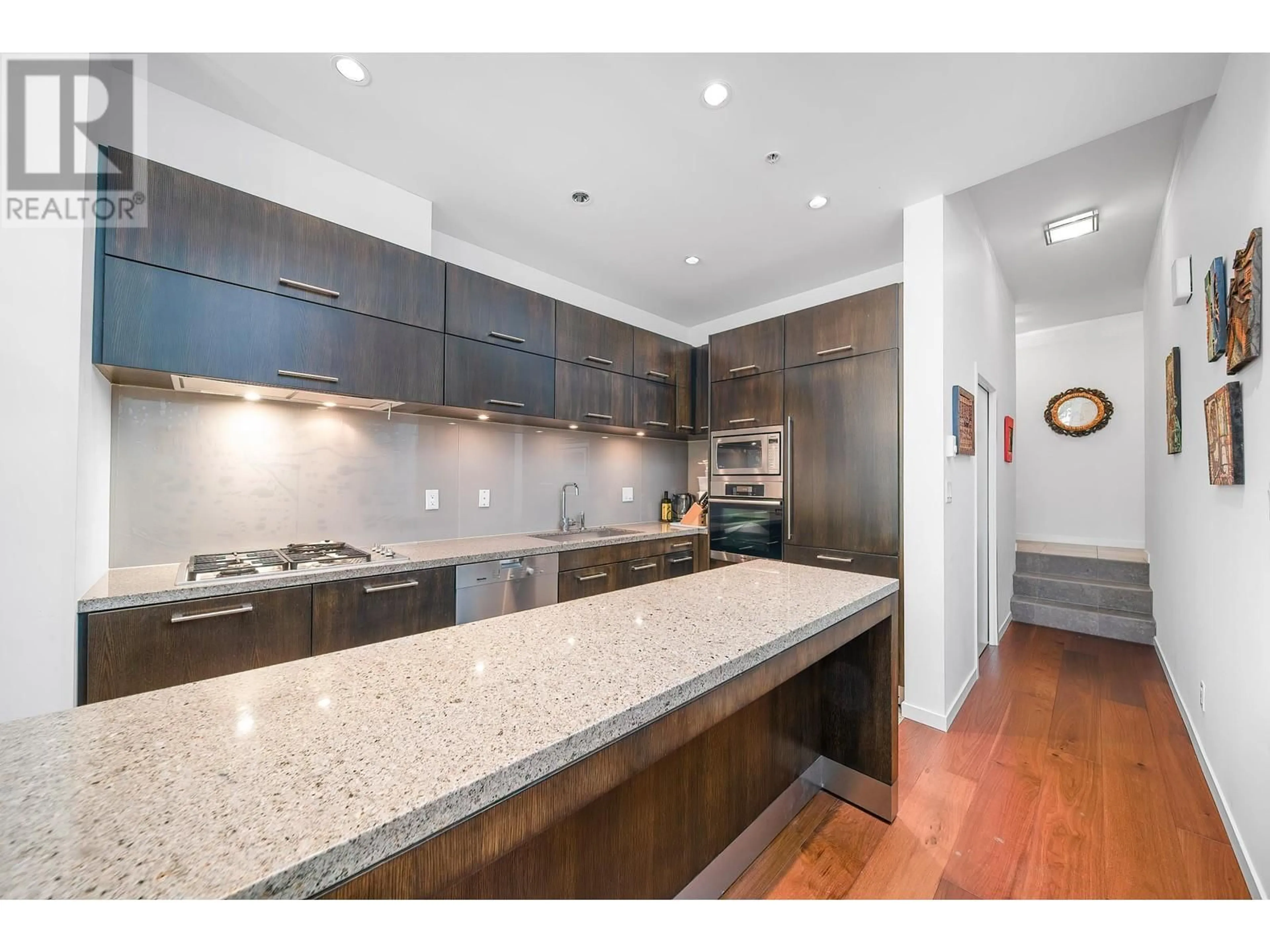 Open concept kitchen, ceramic/tile floor for TH12 - 5989 WALTER GAGE ROAD, Vancouver British Columbia V6T0A8