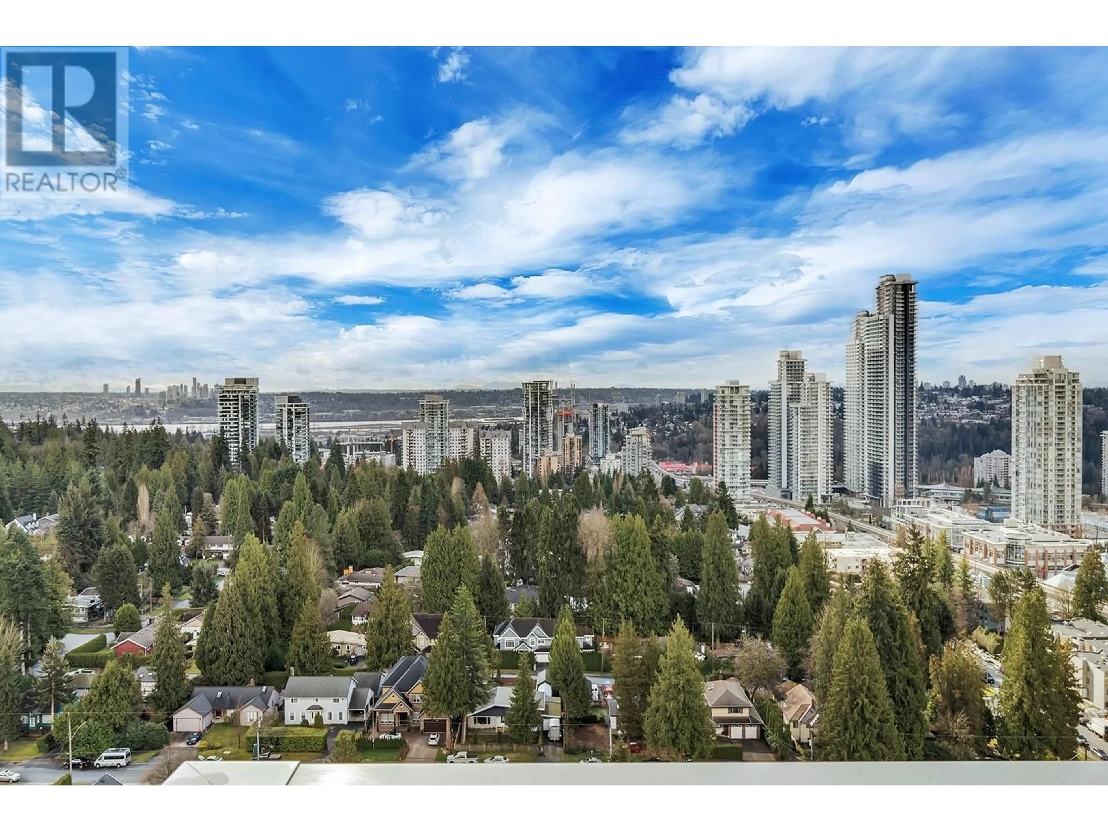 A pic from outside/outdoor area/front of a property/back of a property/a pic from drone, city buildings view from balcony for 2109 - 525 FOSTER AVENUE, Coquitlam British Columbia V3J0H6