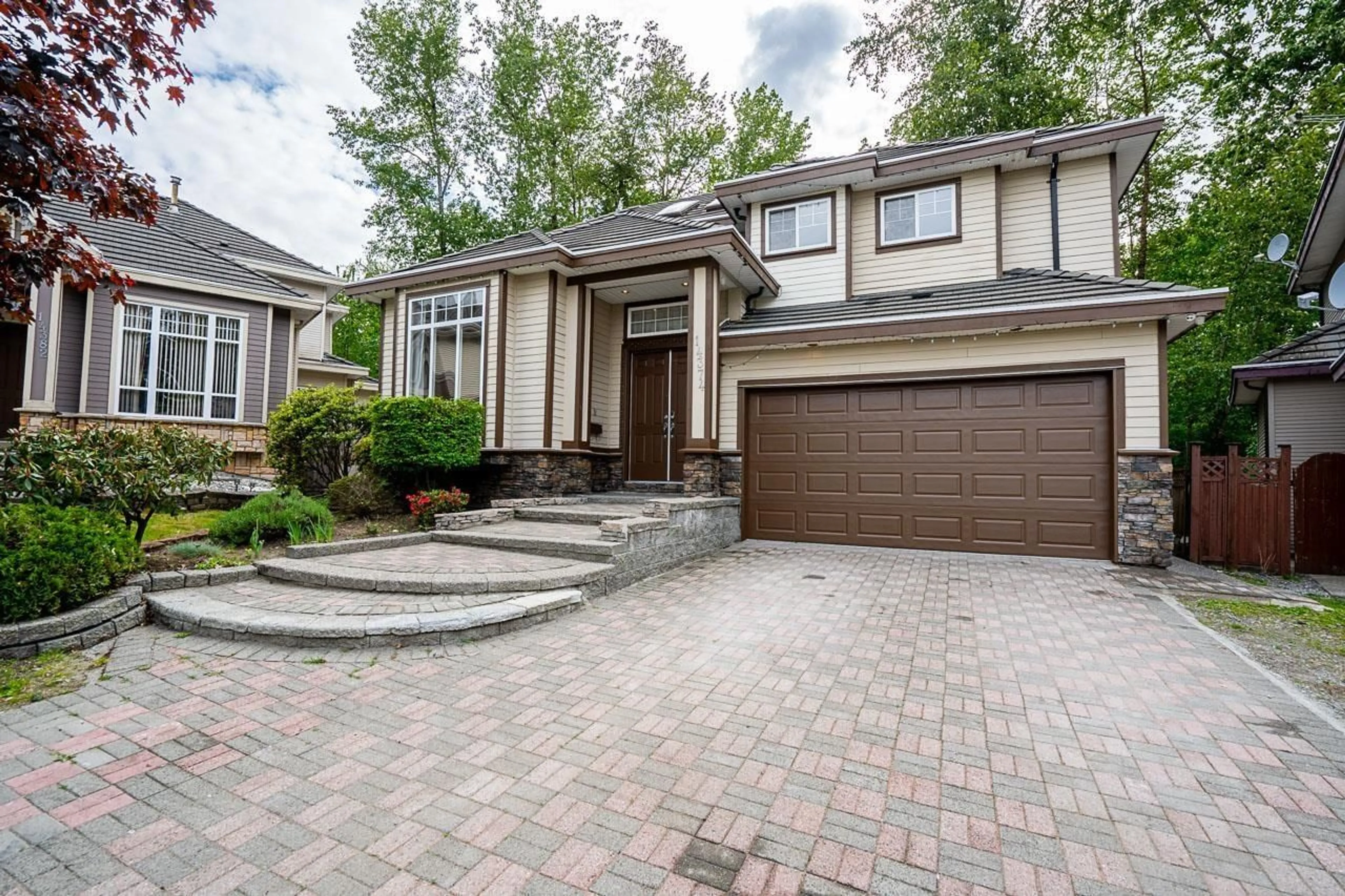 Home with brick exterior material, street for 14374 76A, Surrey British Columbia V3W1N8