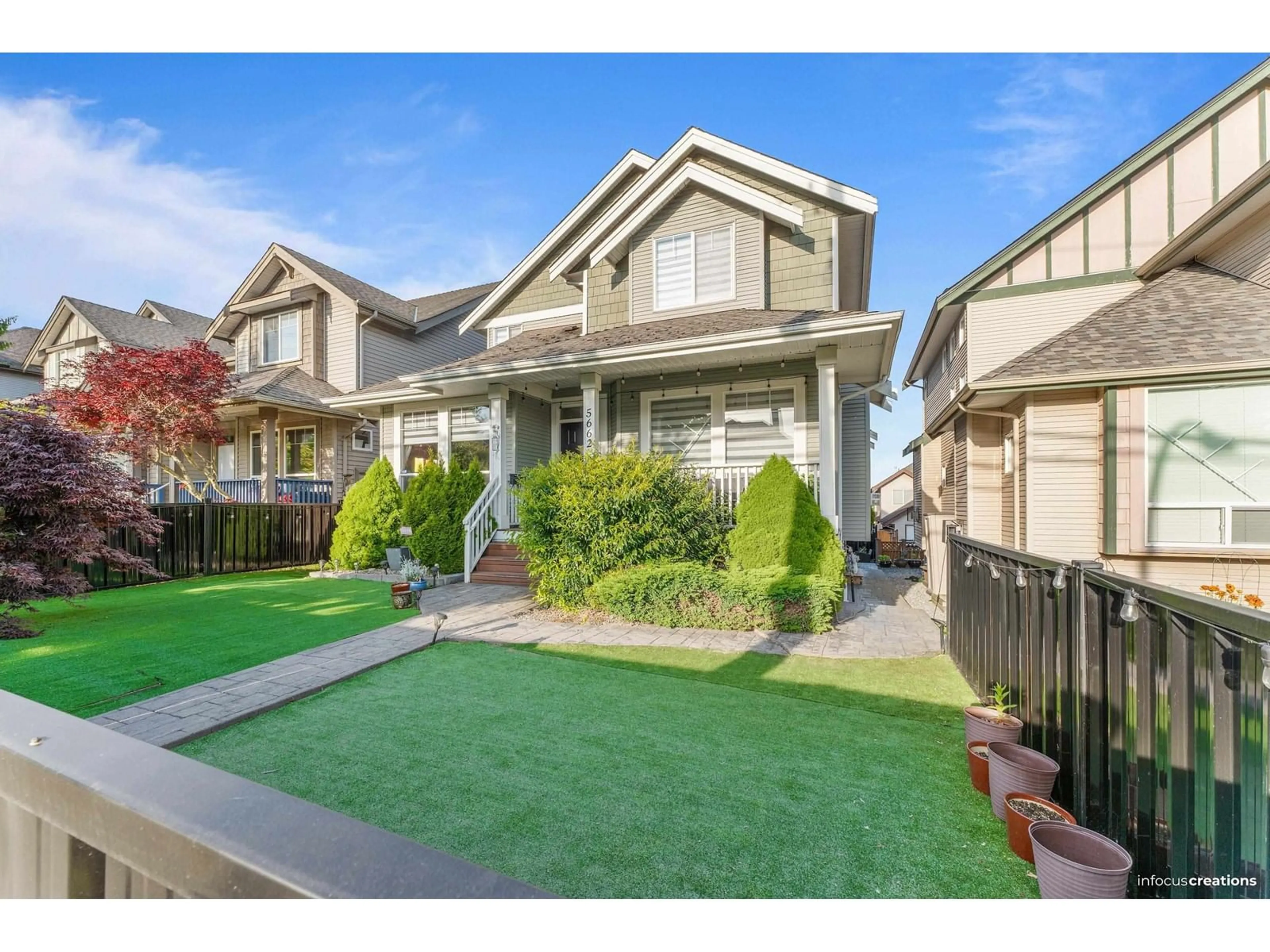 Home with vinyl exterior material, street for 5662 148, Surrey British Columbia V3S0X4