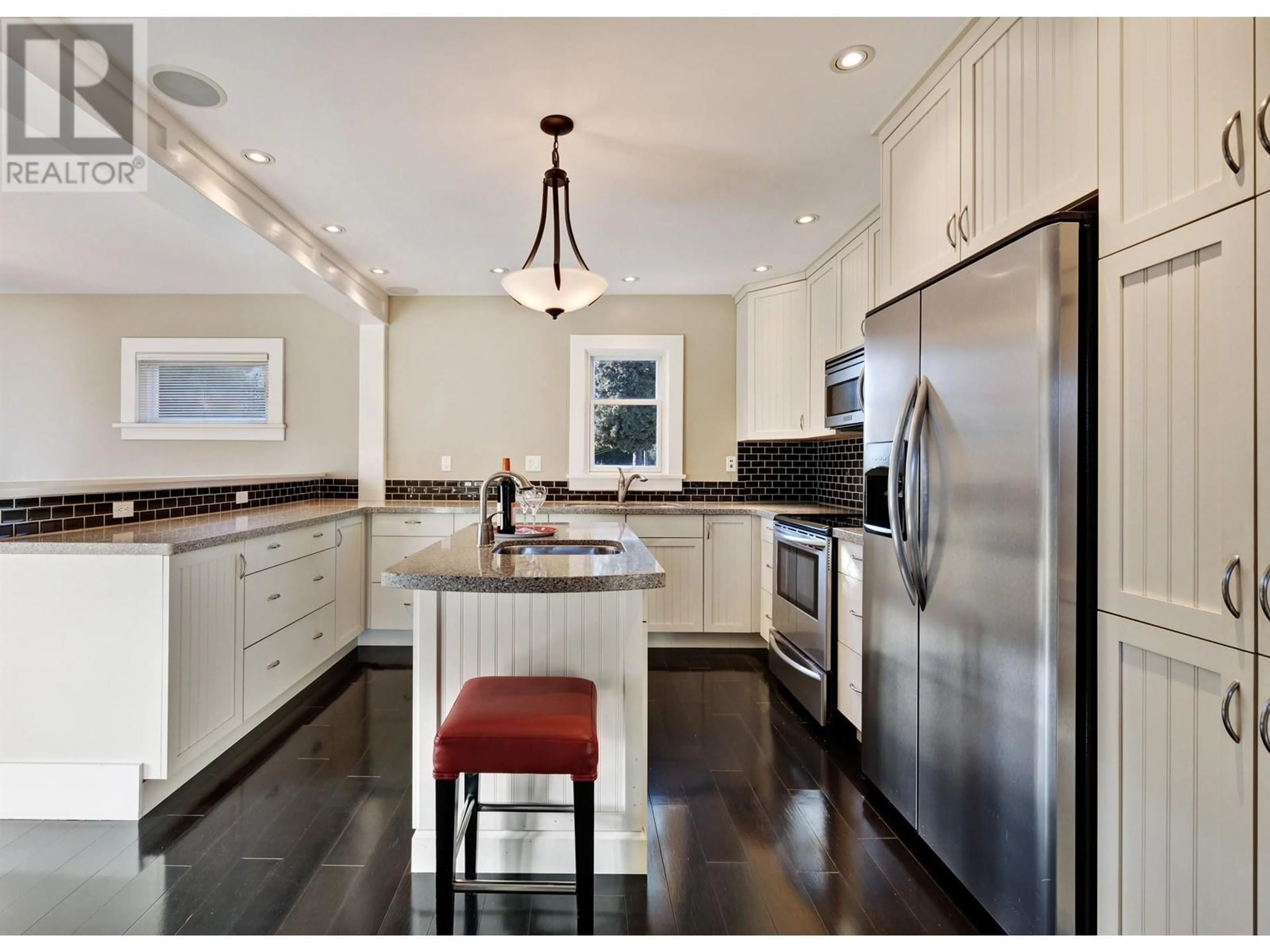 Contemporary kitchen, ceramic/tile floor for 805 LONGLAC STREET, Coquitlam British Columbia V3J5J7