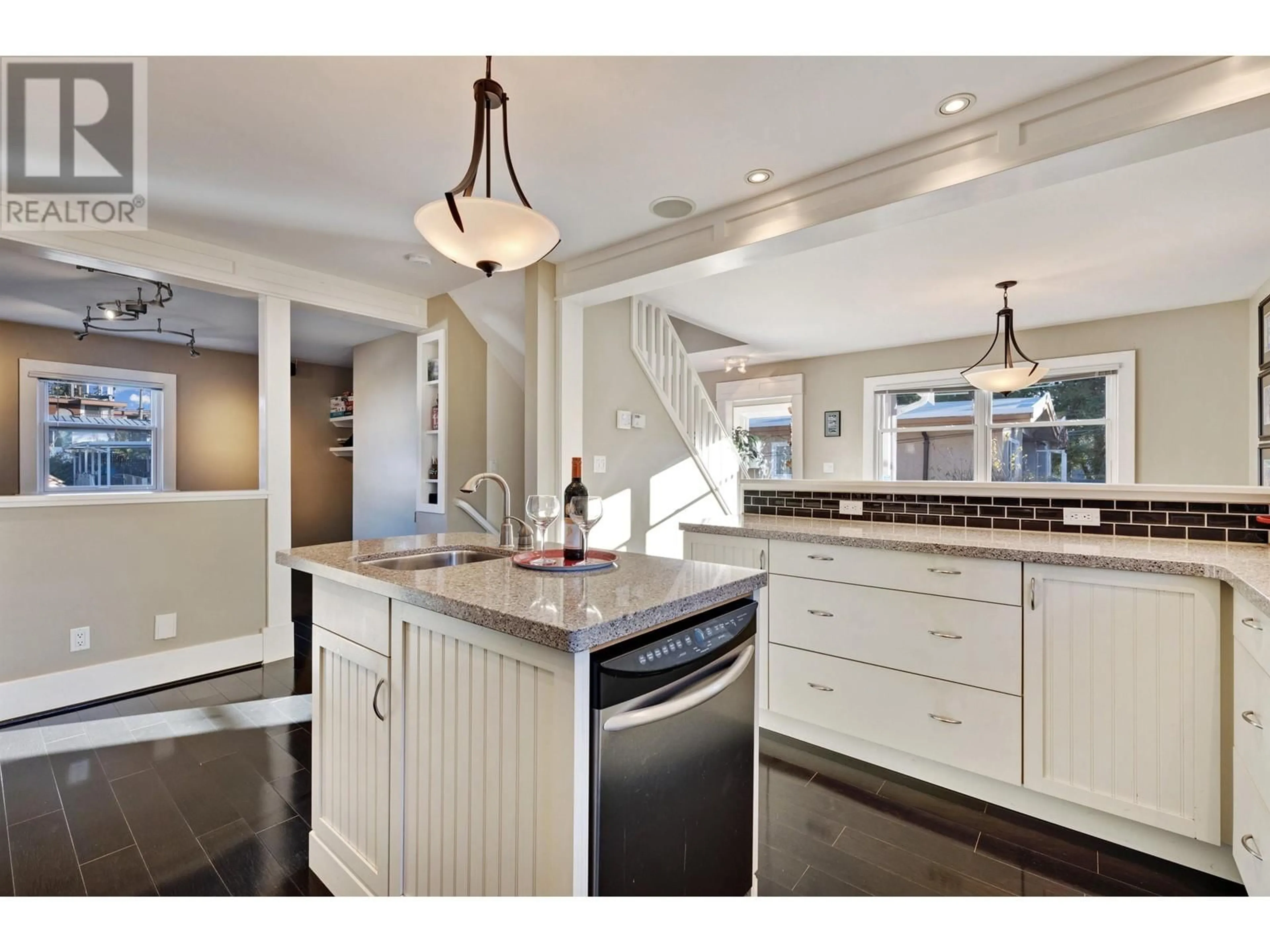 Open concept kitchen, ceramic/tile floor for 805 LONGLAC STREET, Coquitlam British Columbia V3J5J7