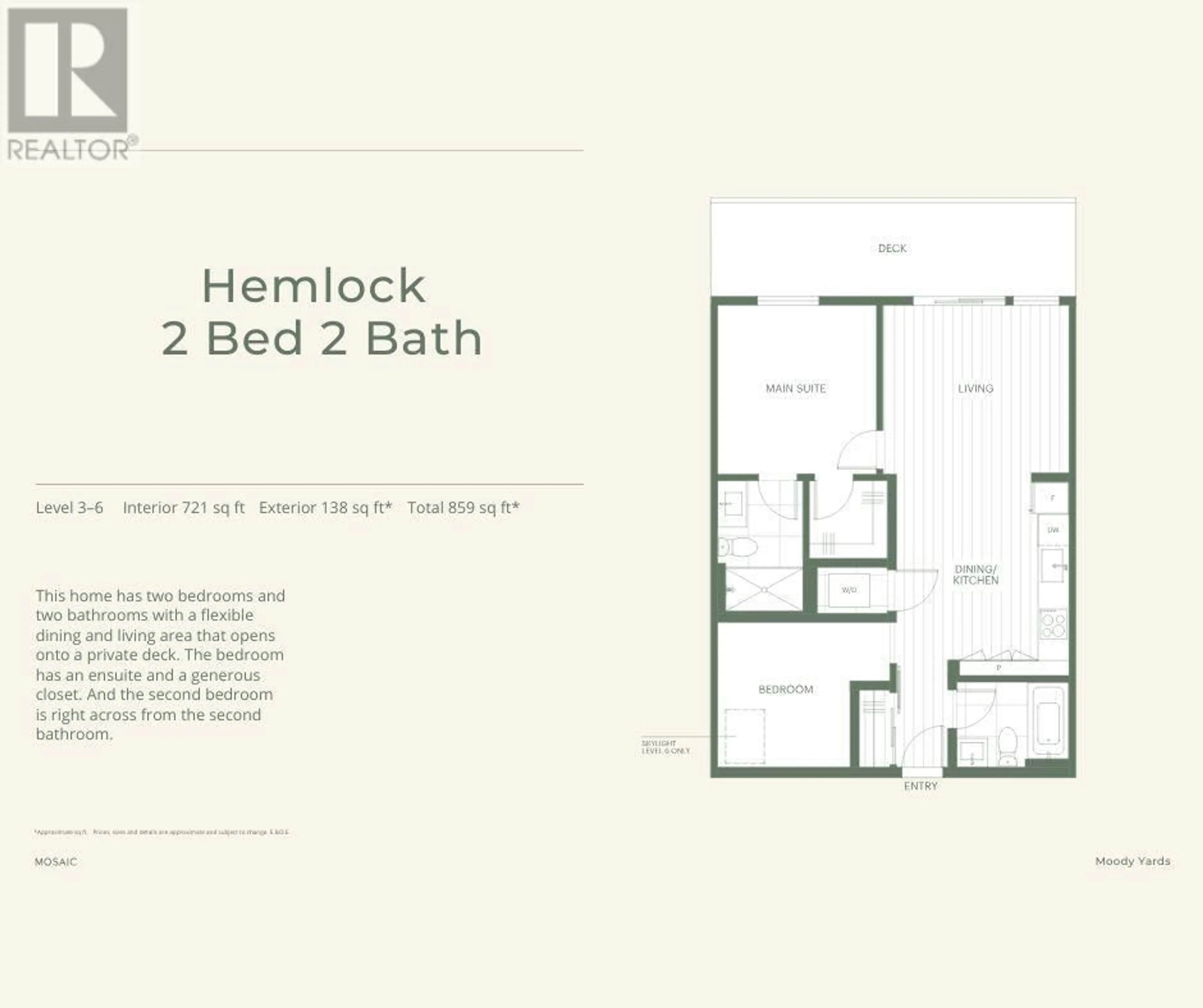 Floor plan for 614 - 3075 MURRAY STREET, Port Moody British Columbia V3H2C5