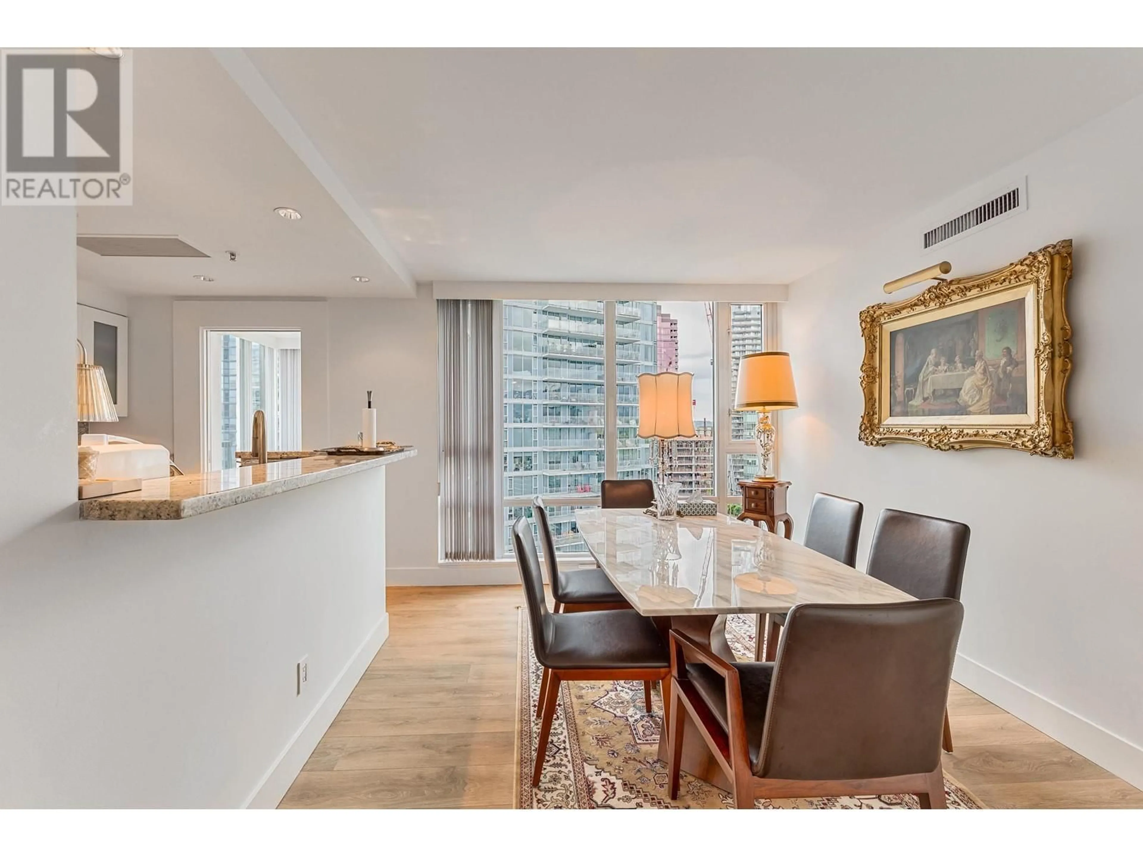 Dining room, wood/laminate floor for 1904 - 590 NICOLA STREET, Vancouver British Columbia V6G3J8