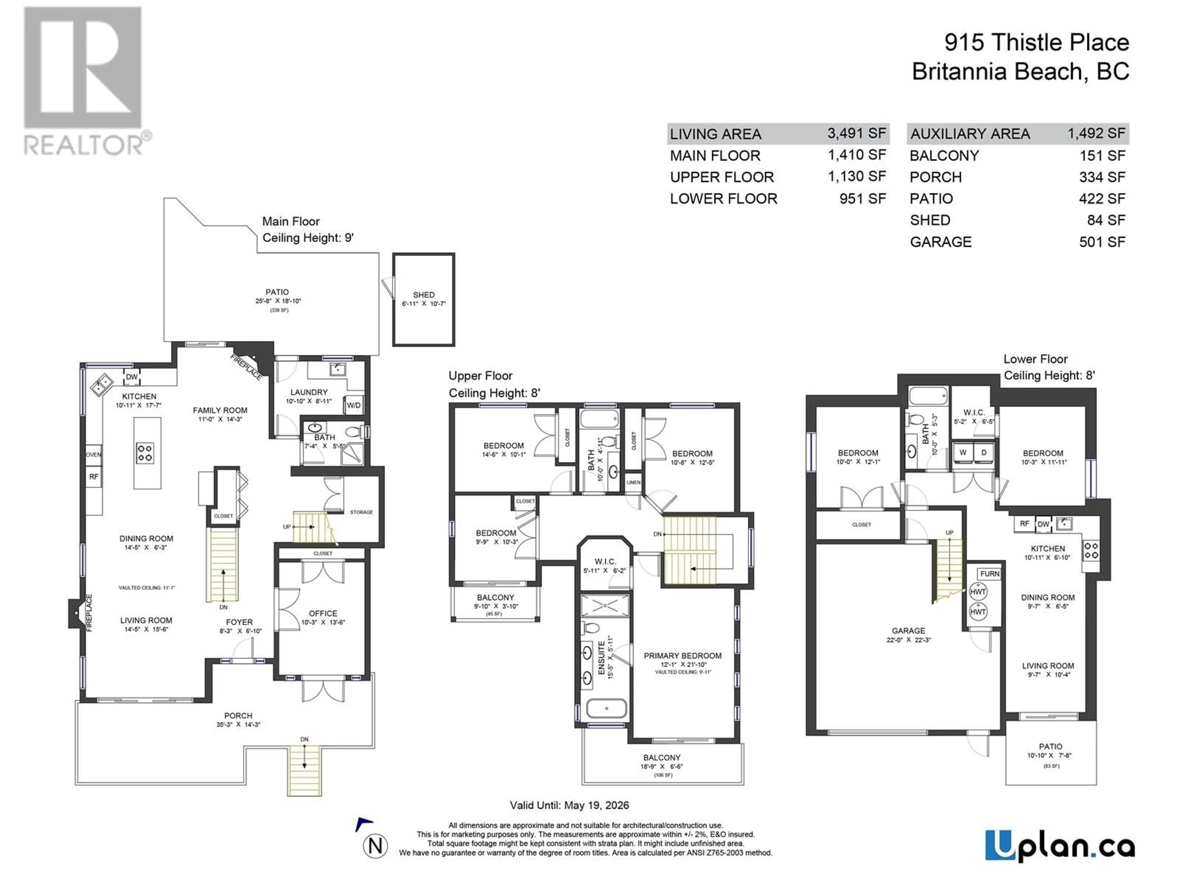 Floor plan for 915 THISTLE PLACE, Britannia Beach British Columbia V0N1J0