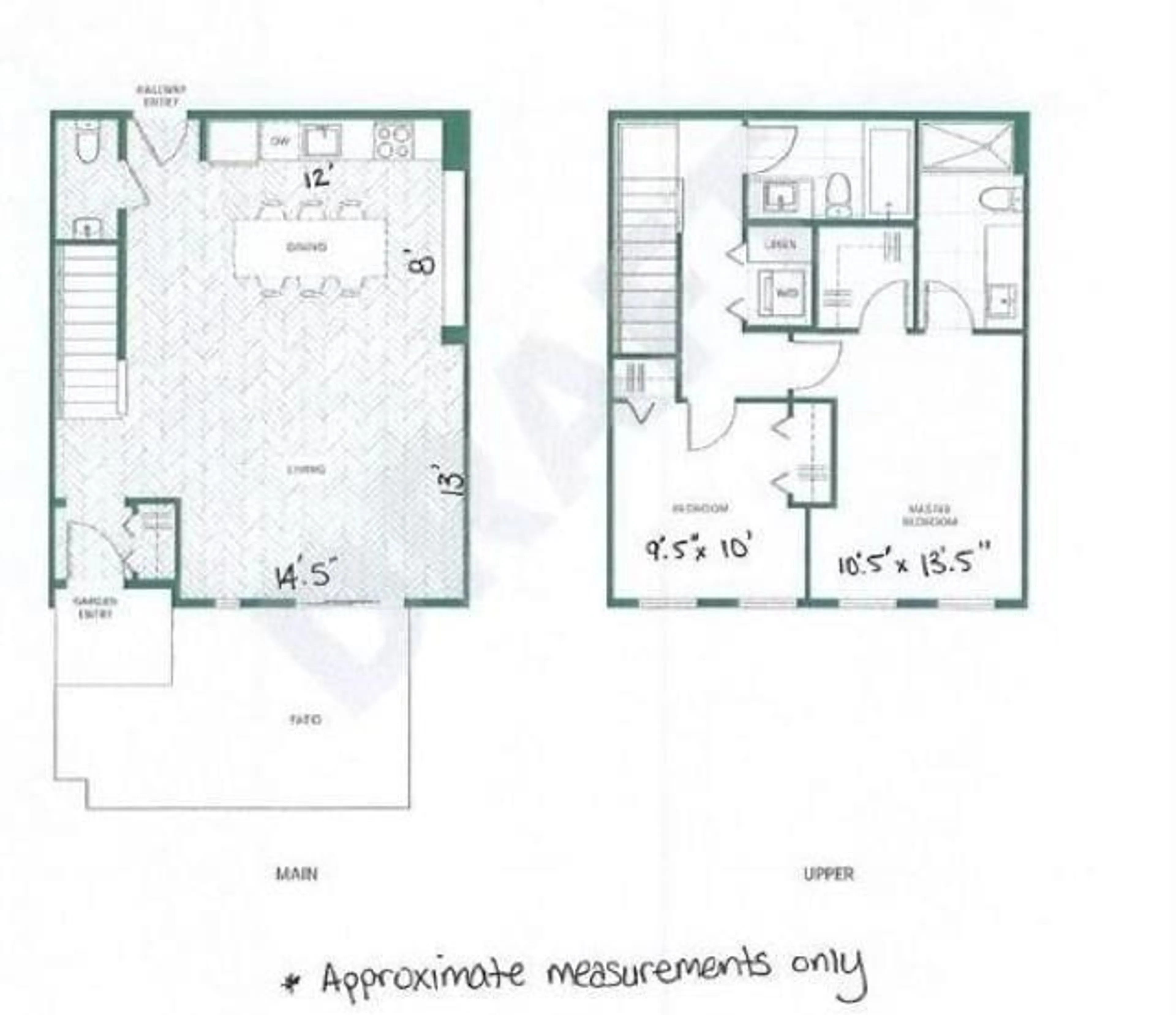 Floor plan for 105 - 13929 105, Surrey British Columbia V3T0R5