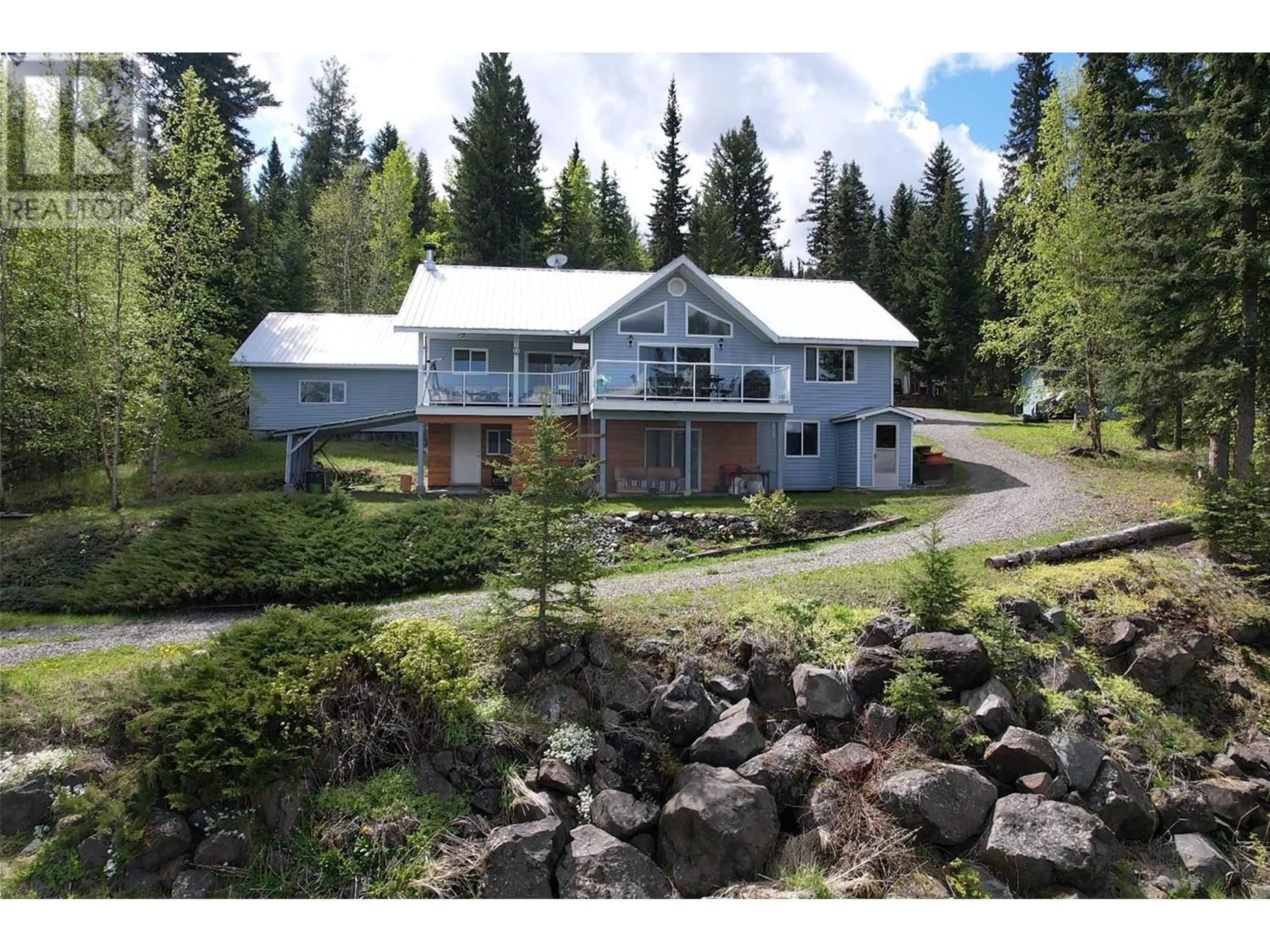 A pic from outside/outdoor area/front of a property/back of a property/a pic from drone, mountain view for 6523 HORSE LAKE ROAD, Horse Lake British Columbia V0K2E3
