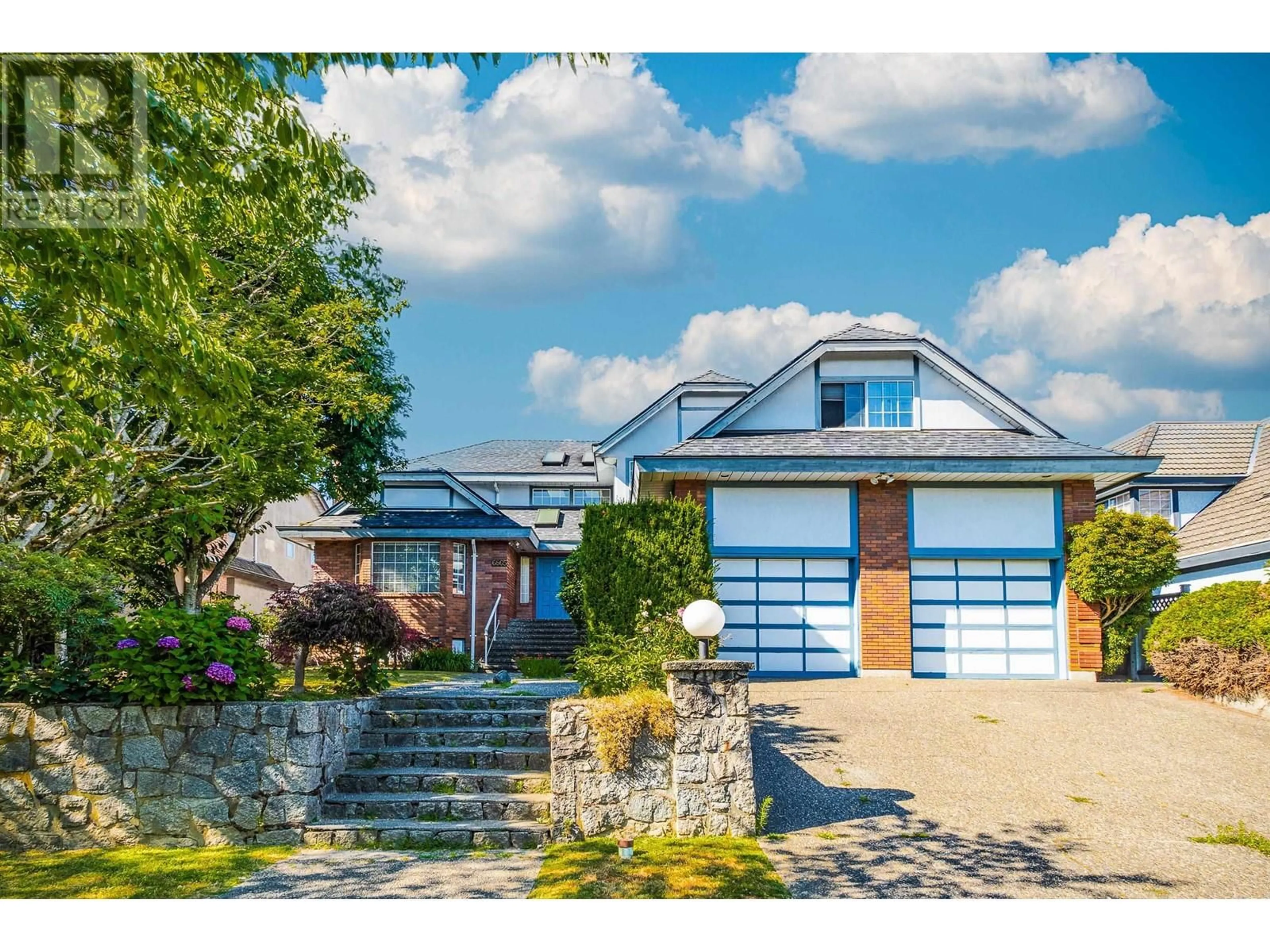 Home with brick exterior material, street for 6865 GRANT PLACE, Burnaby British Columbia V5B4X4