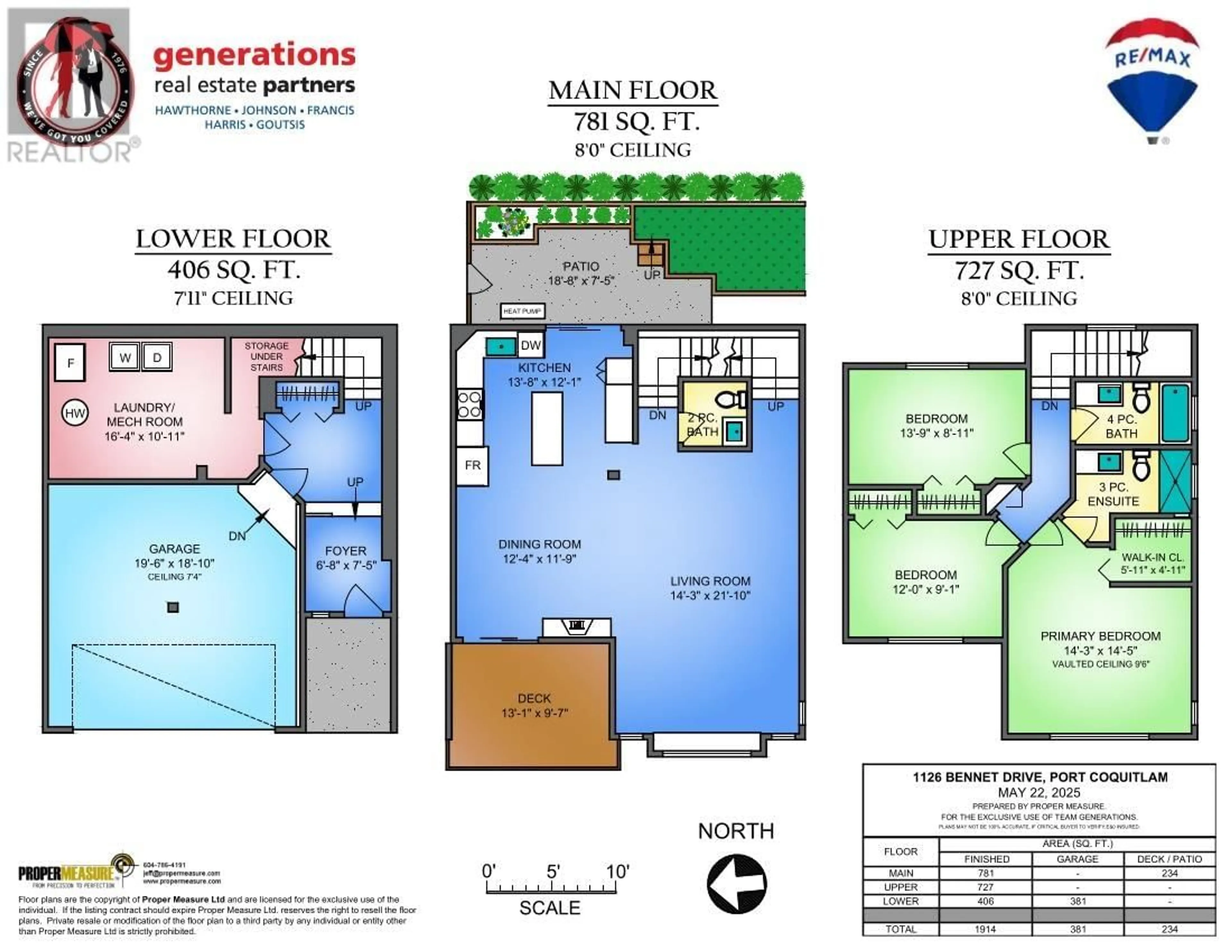 Floor plan for 1126 BENNET DRIVE, Port Coquitlam British Columbia V3C6H2