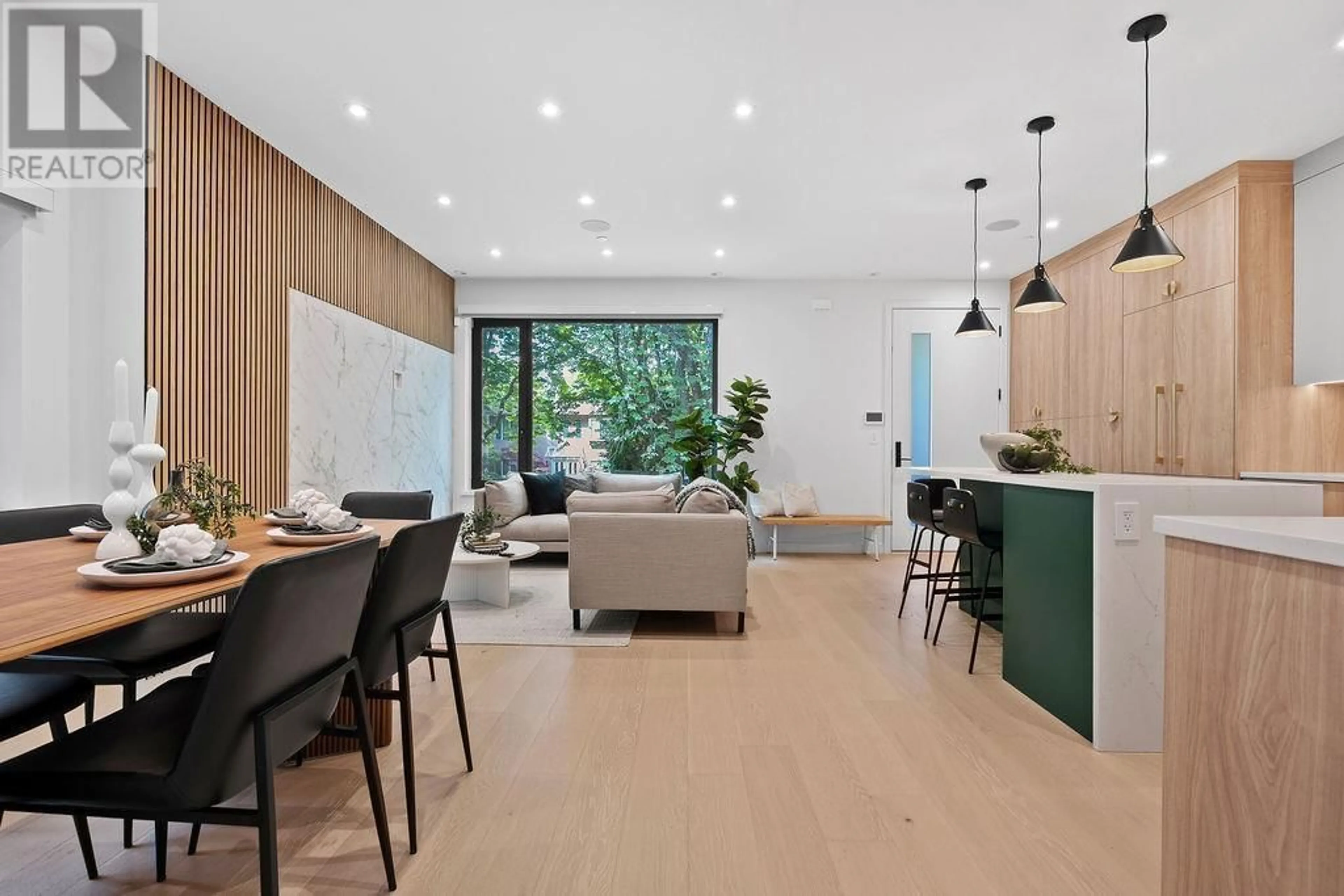 Open concept kitchen, wood/laminate floor for 1 - 2936 12 AVENUE, Vancouver British Columbia V6K2R3
