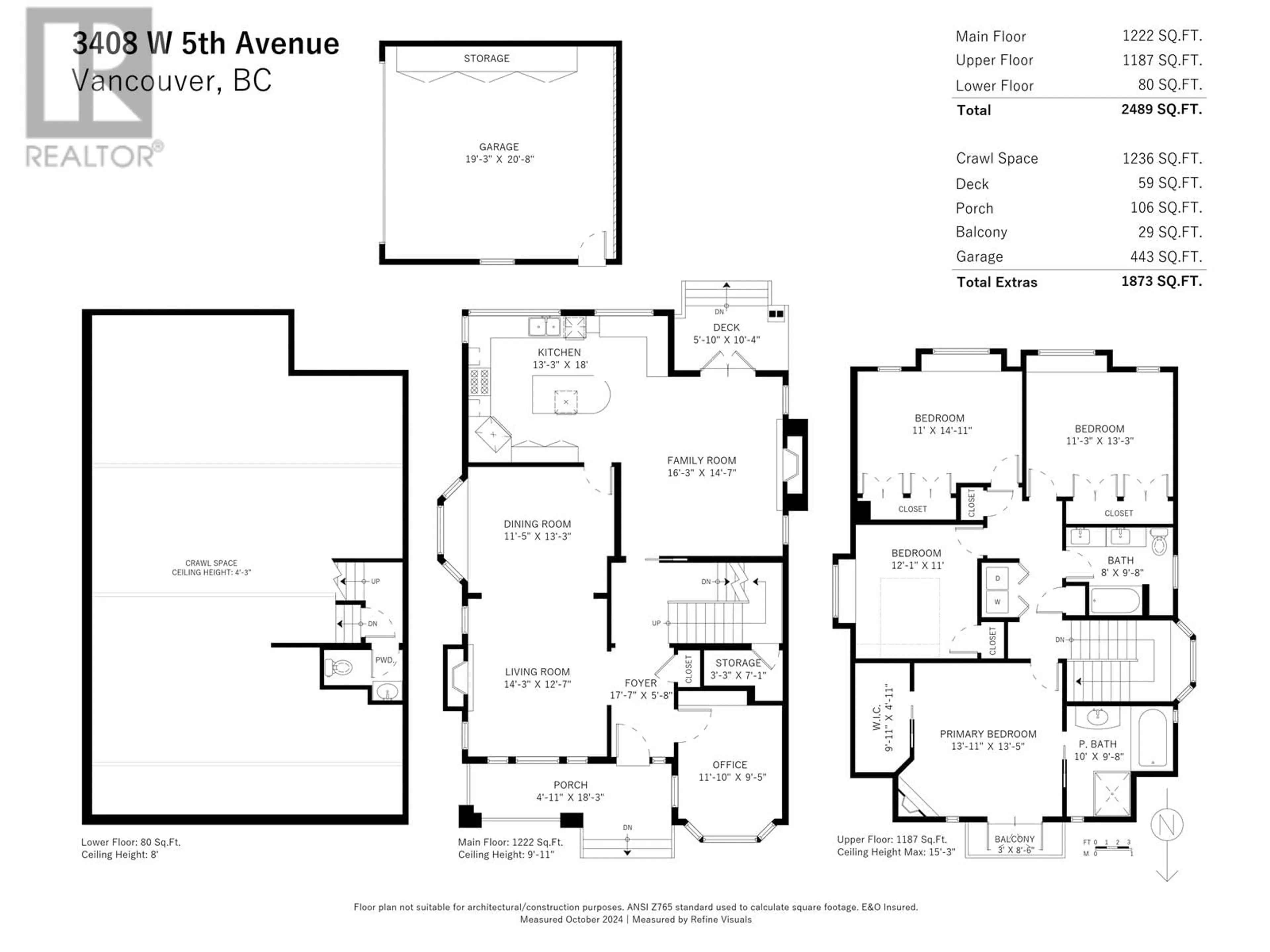 Floor plan for 3408 5TH AVENUE, Vancouver British Columbia V6R1R8