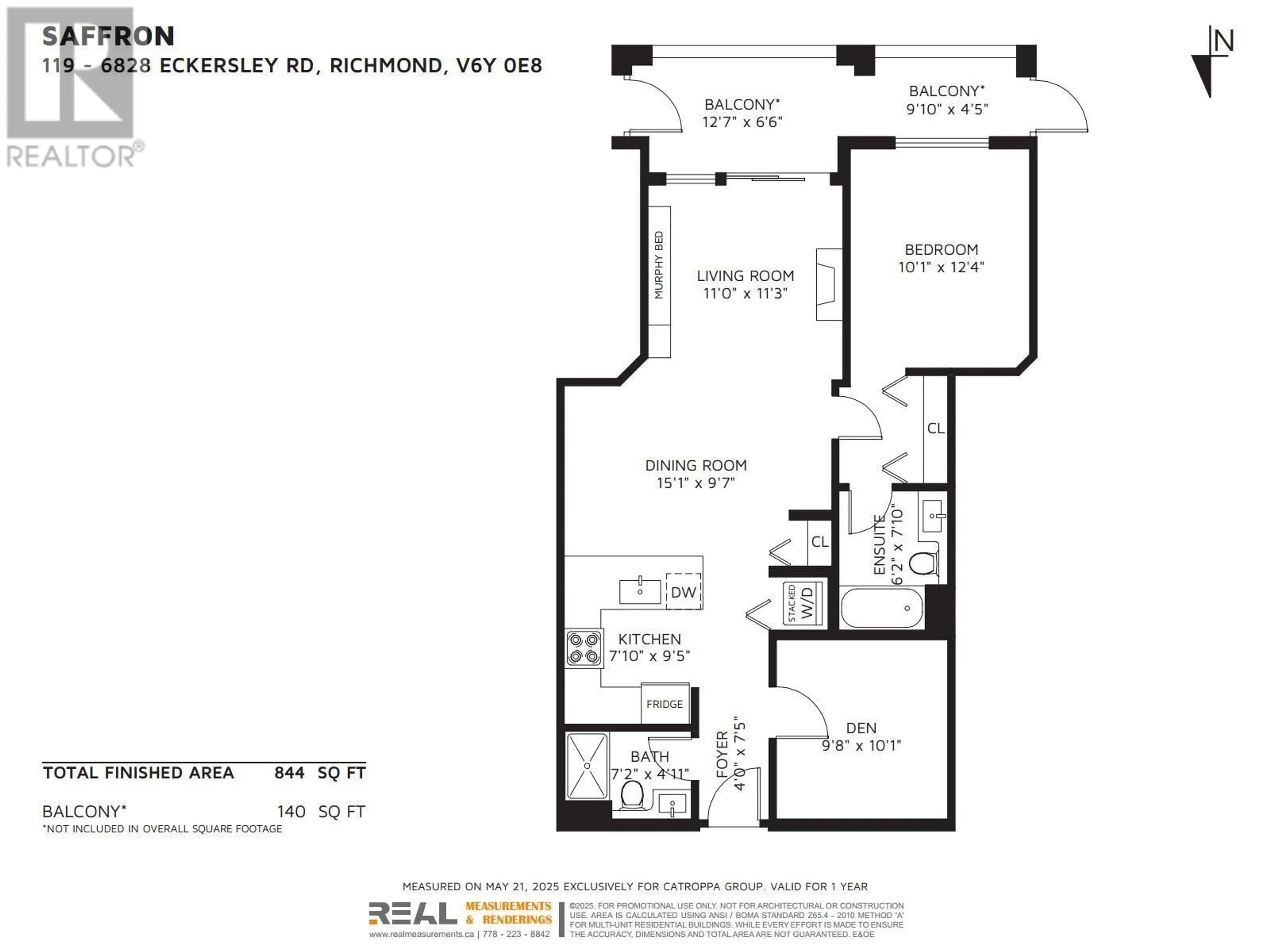 Floor plan for 119 - 6828 ECKERSLEY ROAD, Richmond British Columbia V6Y0E8