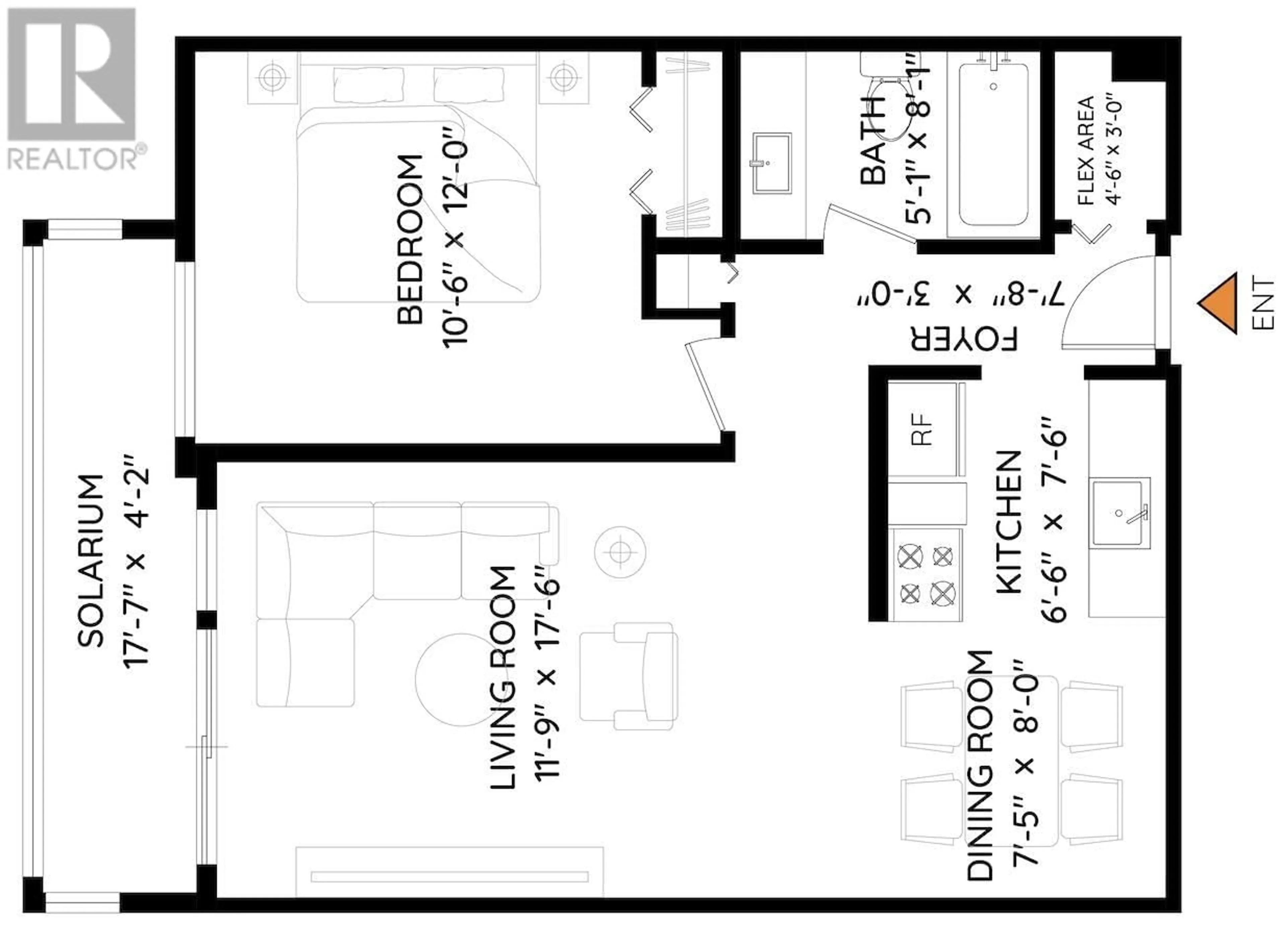 Floor plan for 203 - 8775 CARTIER STREET, Vancouver British Columbia V6P4V3