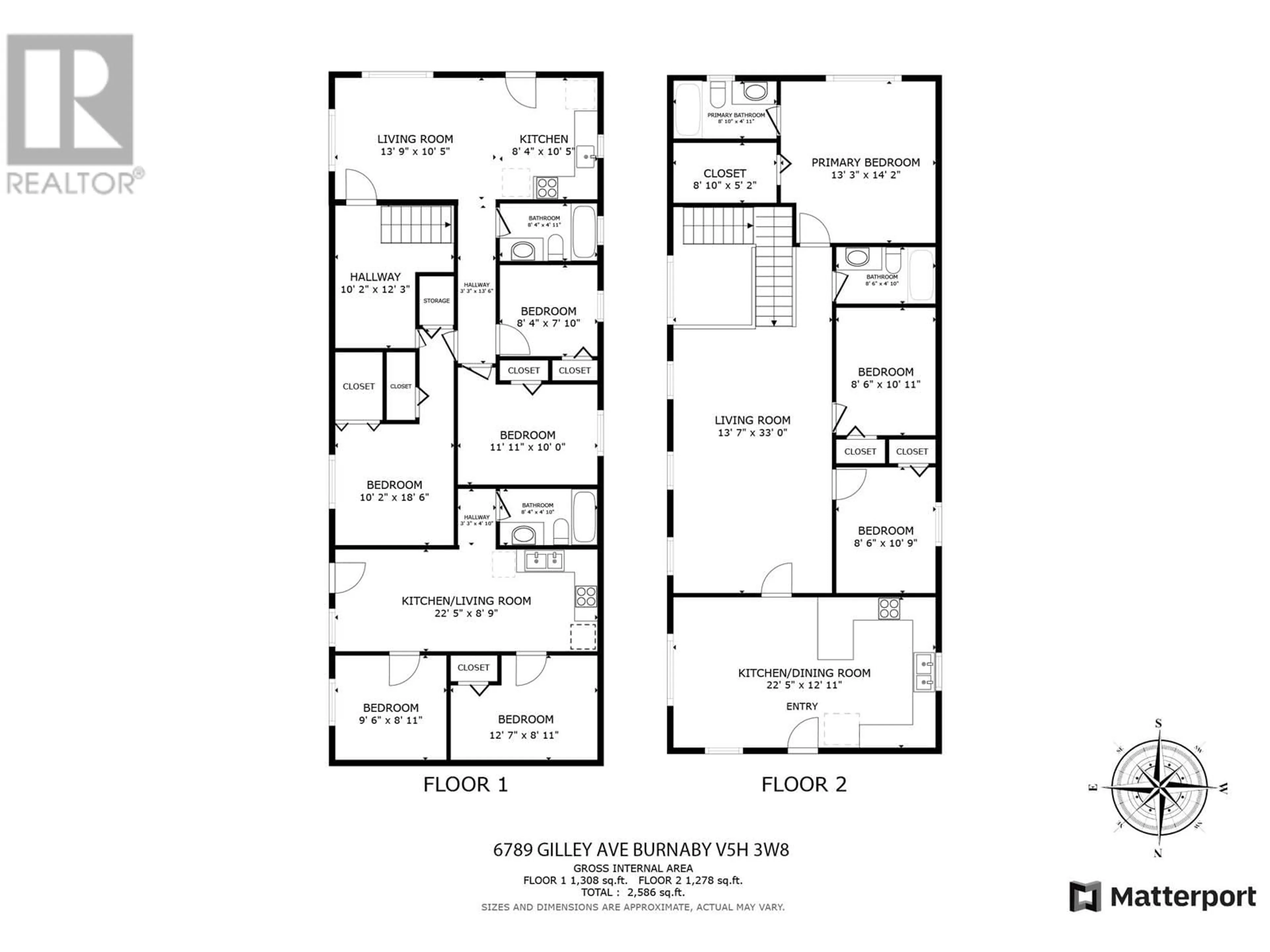 Floor plan for 6789 GILLEY AVENUE, Burnaby British Columbia V5H3W8