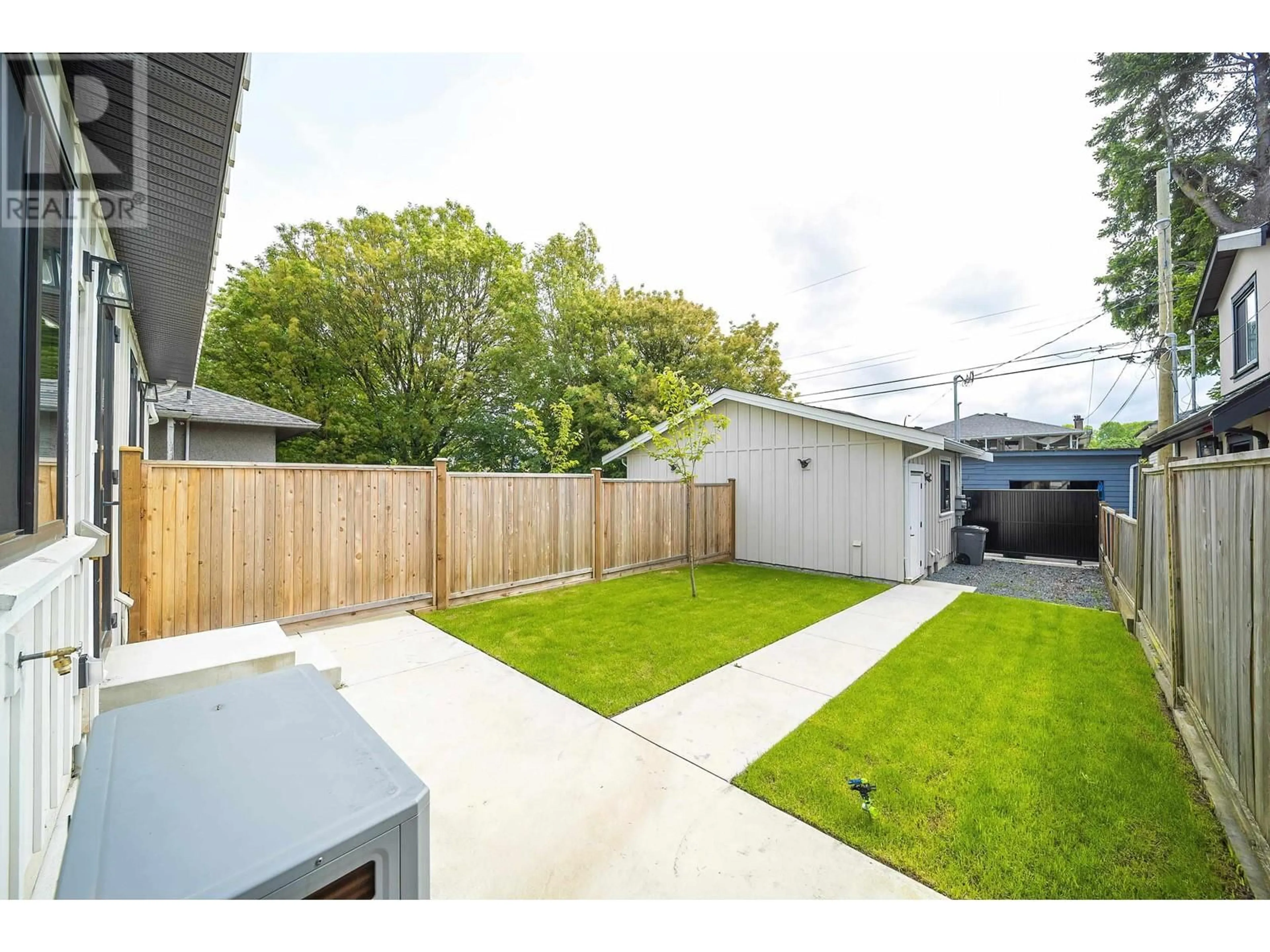 A pic from outside/outdoor area/front of a property/back of a property/a pic from drone, street for 4722 HENRY STREET, Vancouver British Columbia V5V4Z3