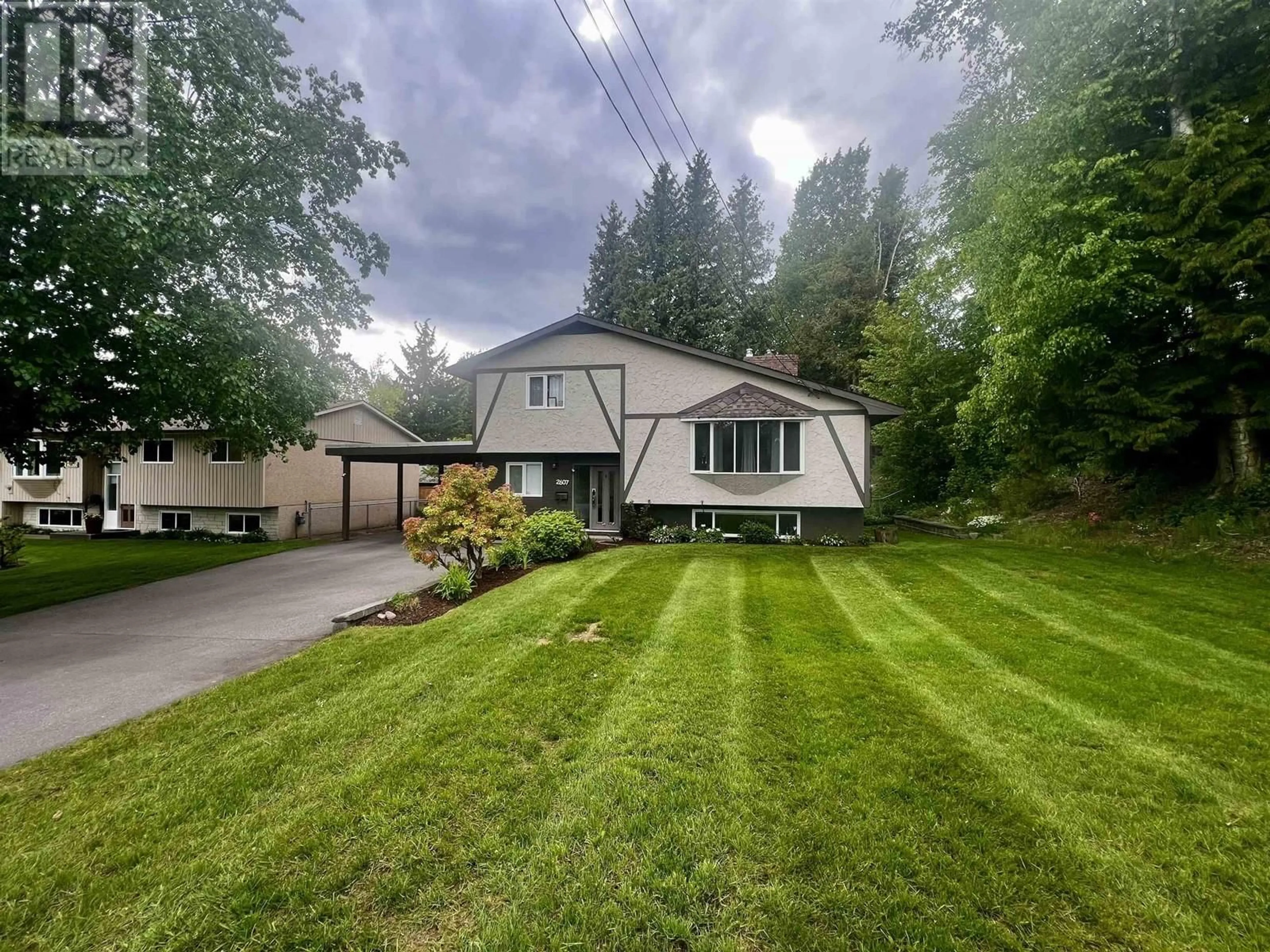 A pic from outside/outdoor area/front of a property/back of a property/a pic from drone, street for 2607 KALUM STREET, Terrace British Columbia V8G2M2