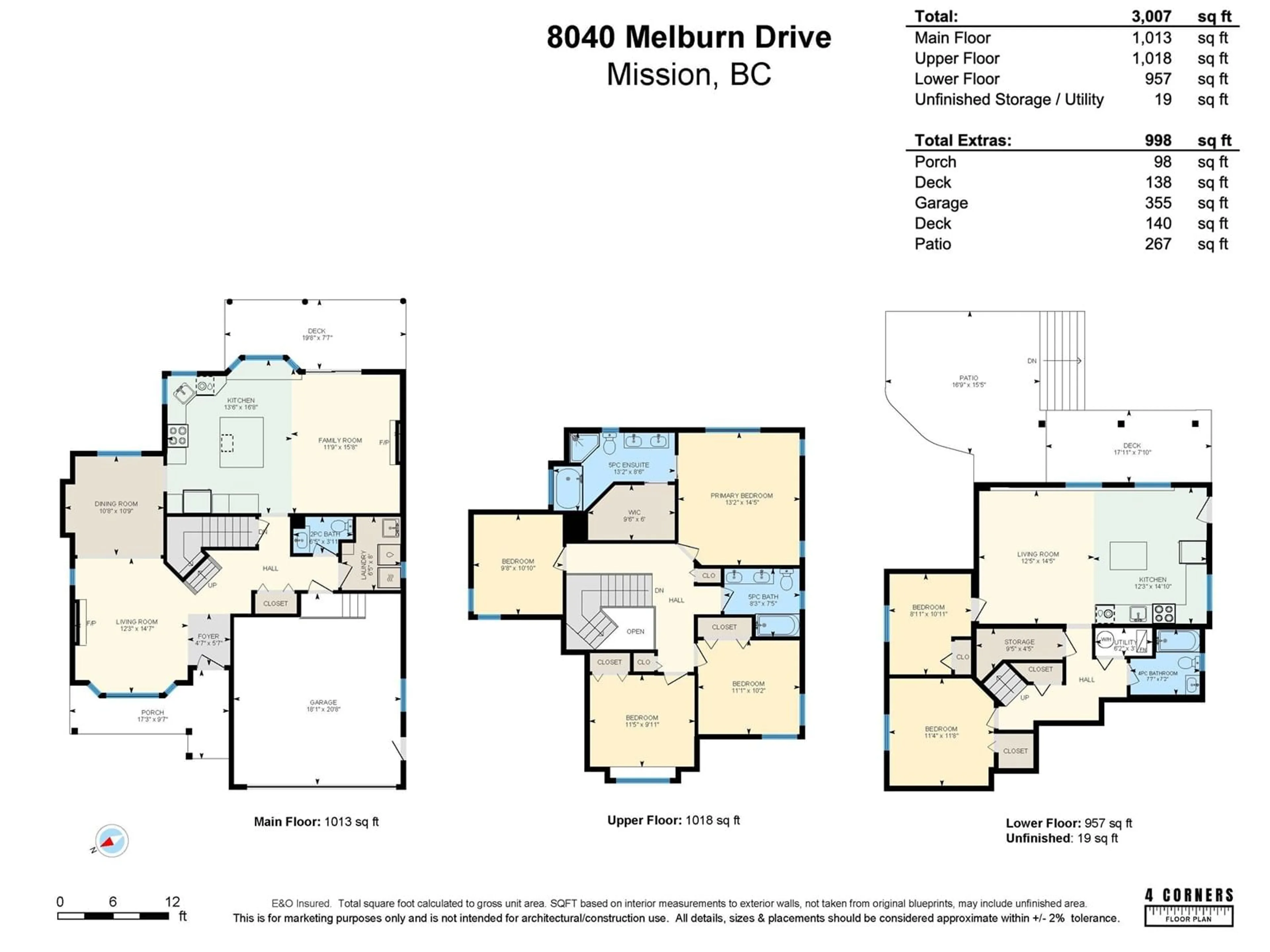 Floor plan for 8040 MELBURN, Mission British Columbia V2V7B6