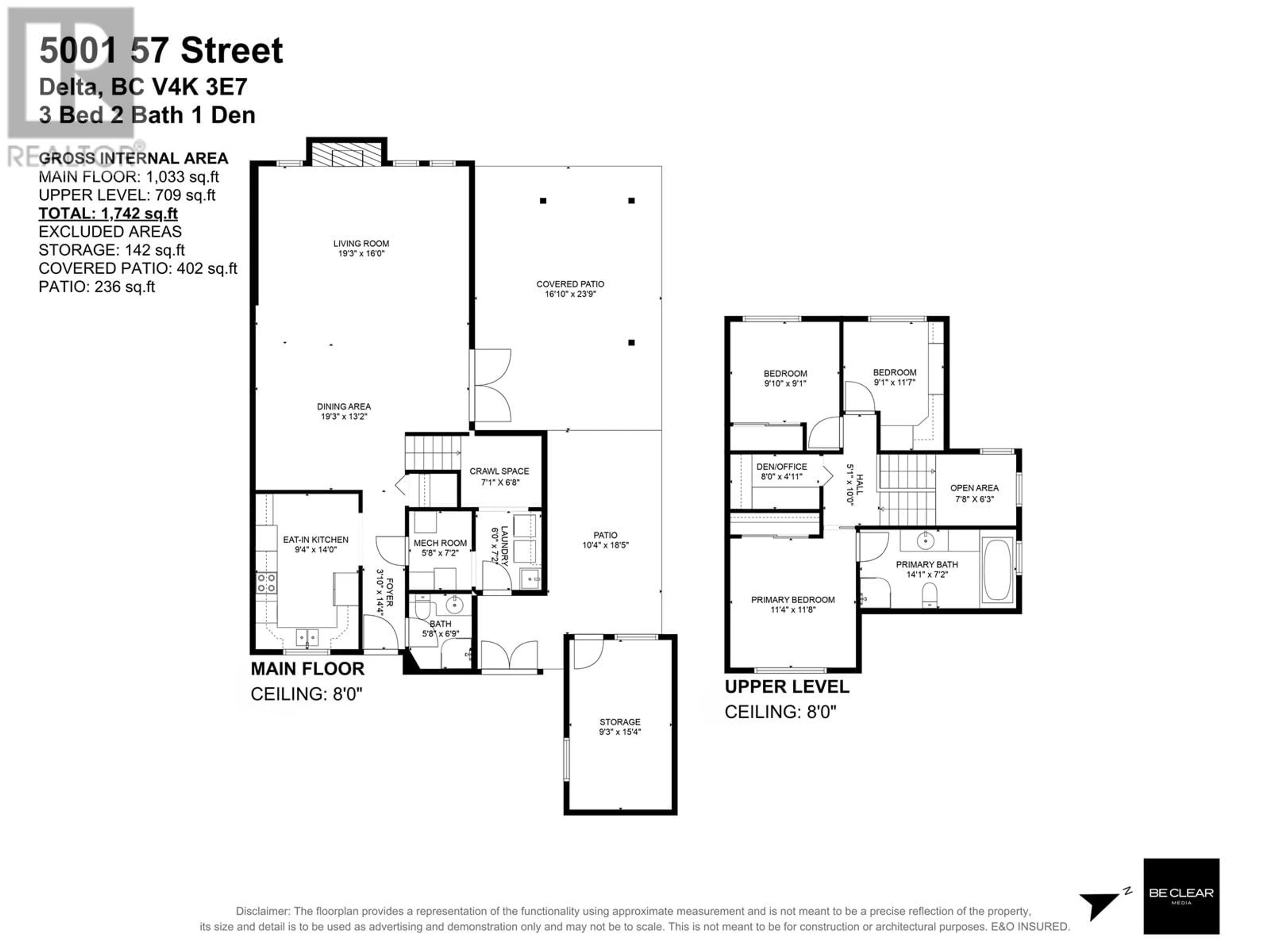Floor plan for 5001 57 STREET, Delta British Columbia V4K3E7